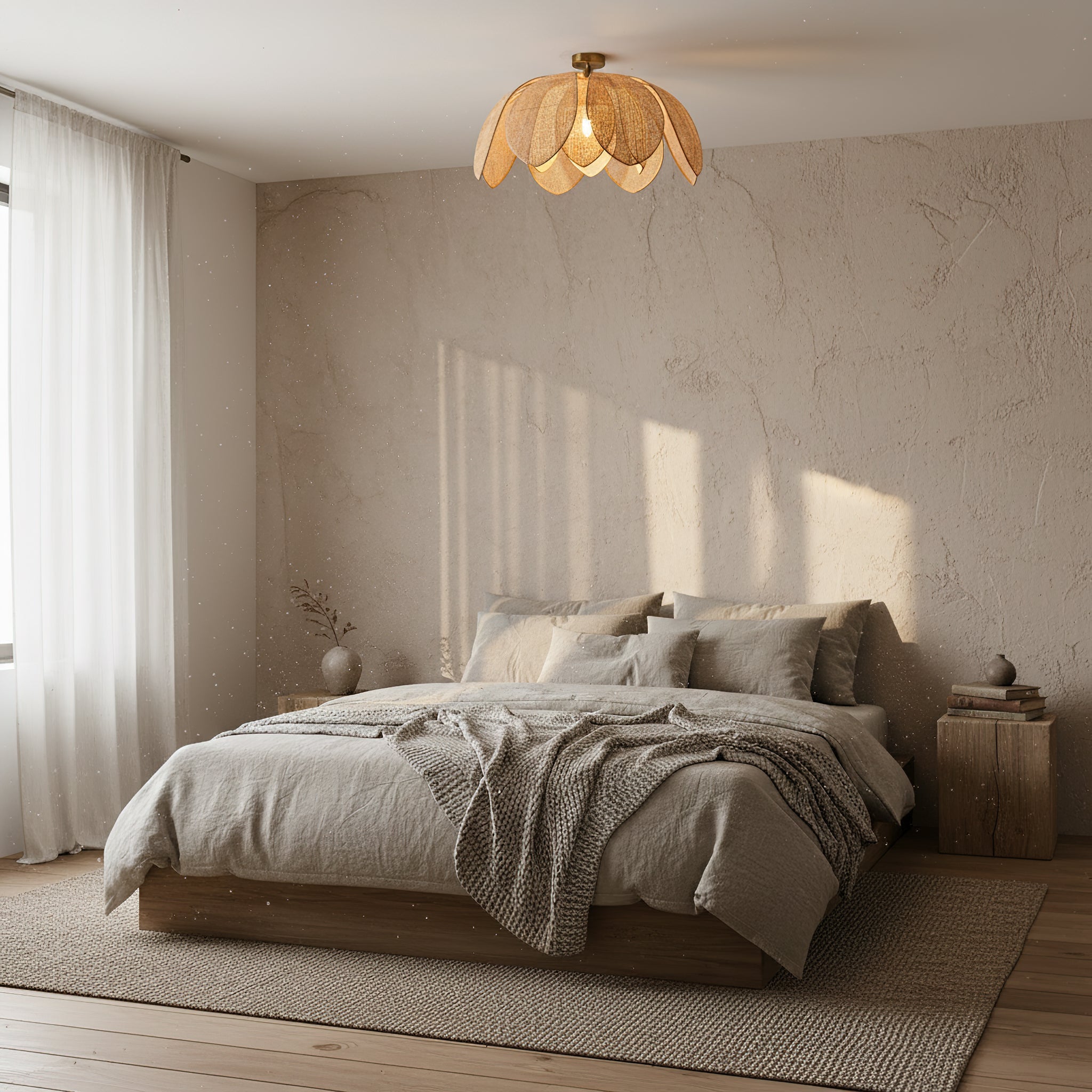 Hanove Wabi-Sabi Raffia Ceiling Light