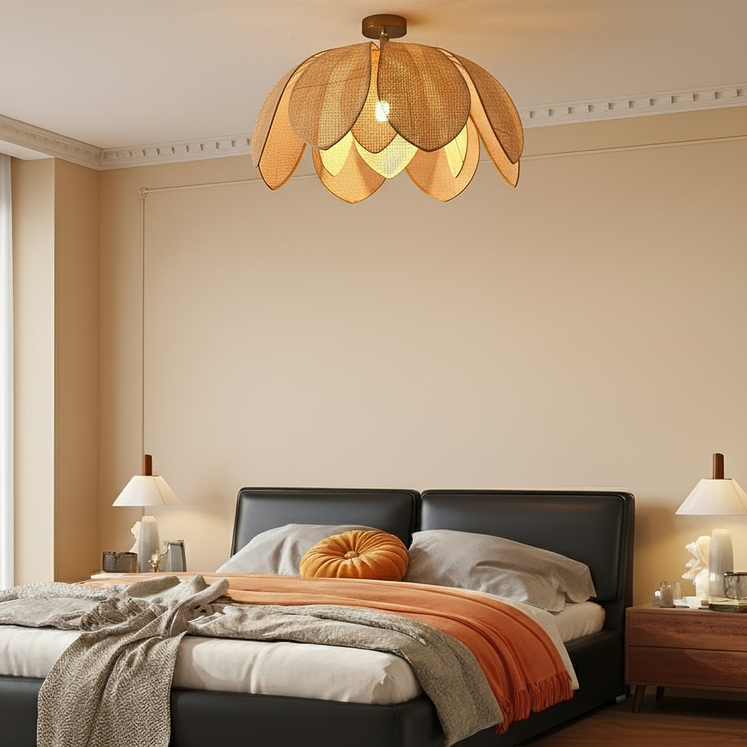 Hanove Wabi-Sabi Raffia Ceiling Light