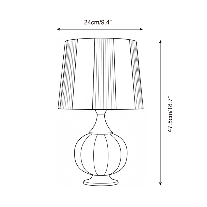 StriVibe Wood Stripe Table Lamp