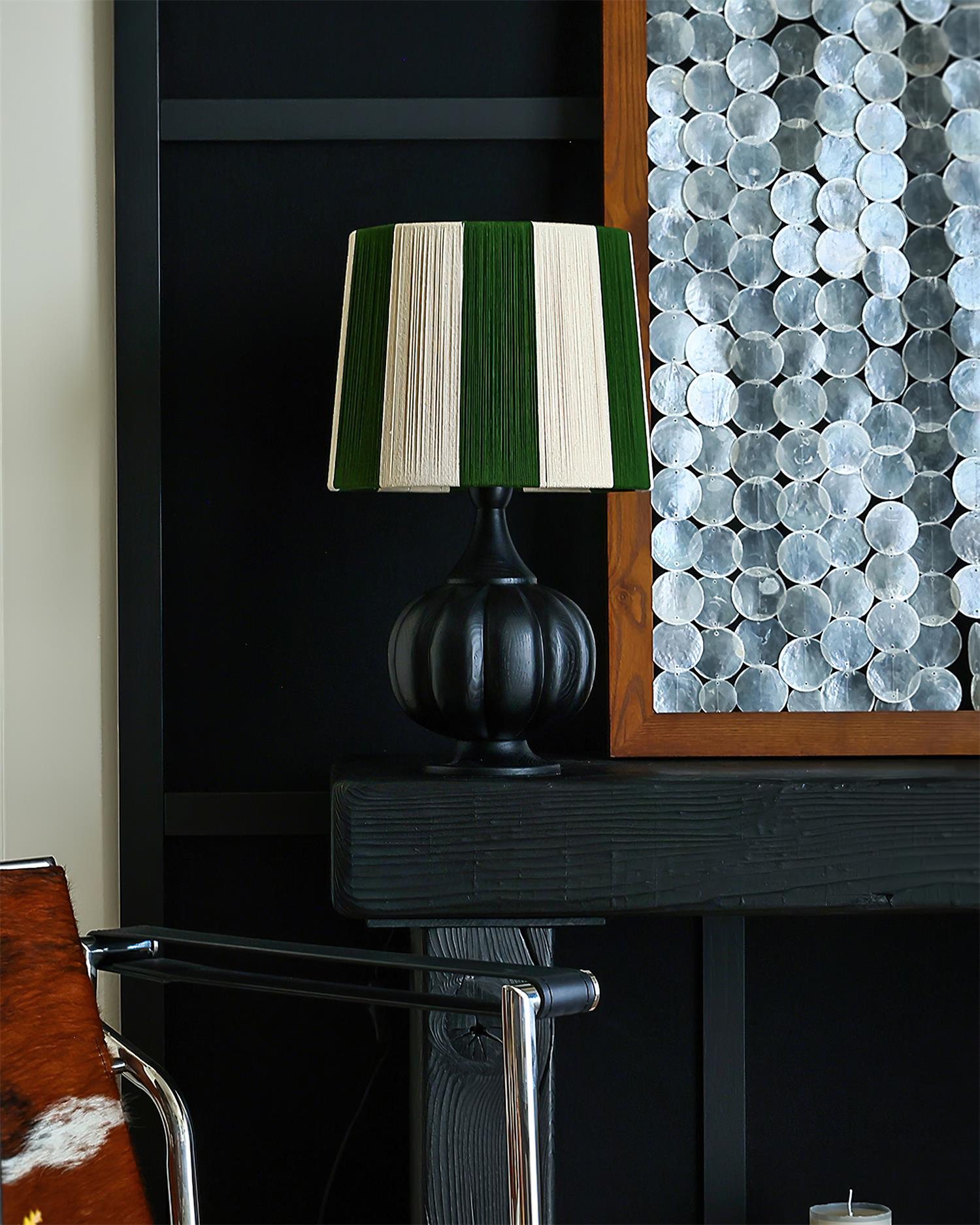 StriVibe Wood Stripe Table Lamp