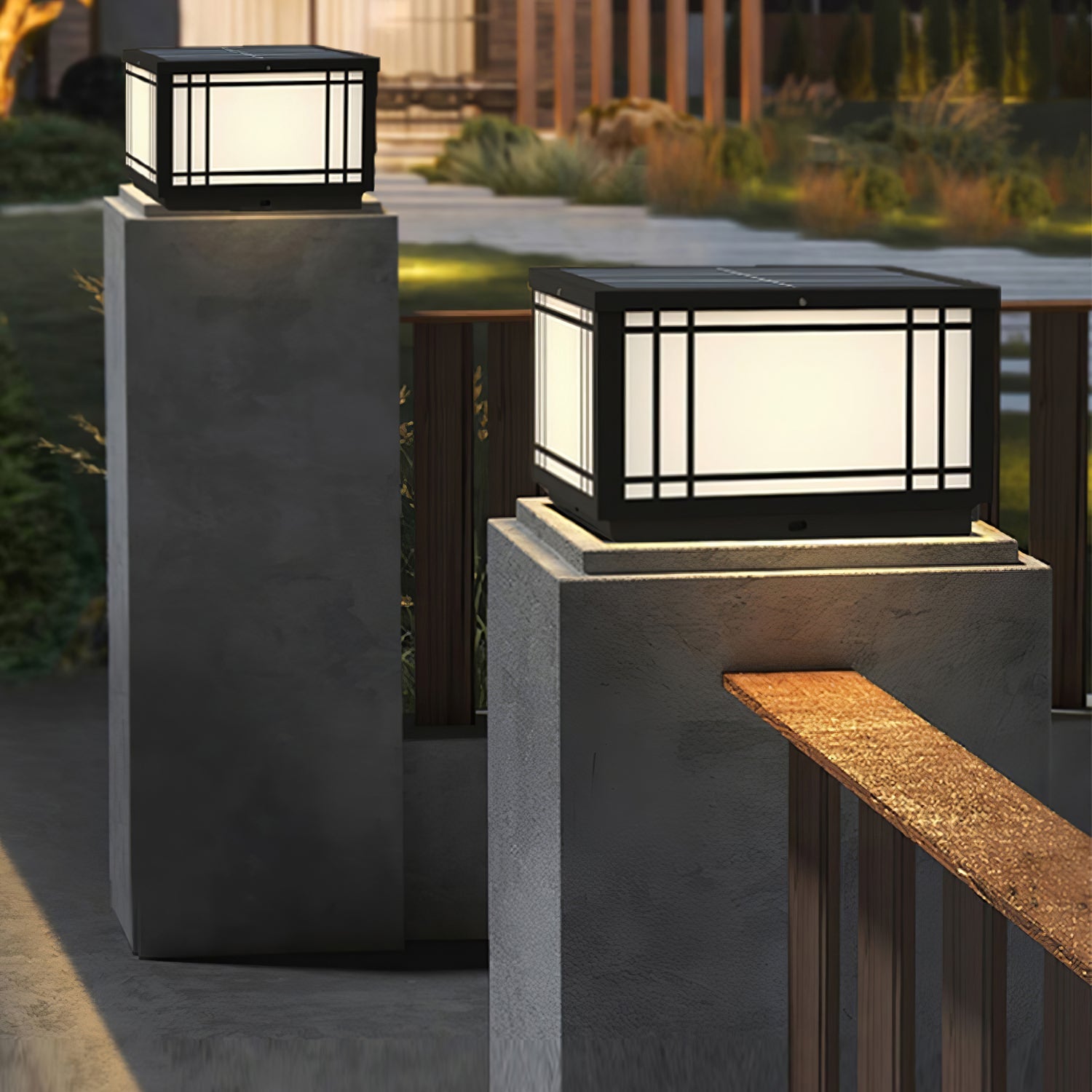 Harrison Solar Cube Outdoor Lamp - Blowlighting
