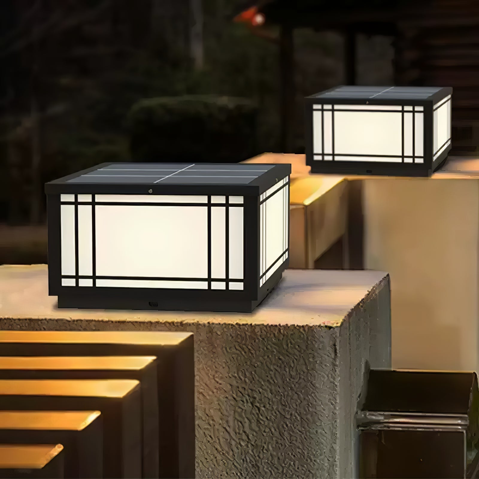 Harrison Solar Cube Outdoor Lamp - Blowlighting