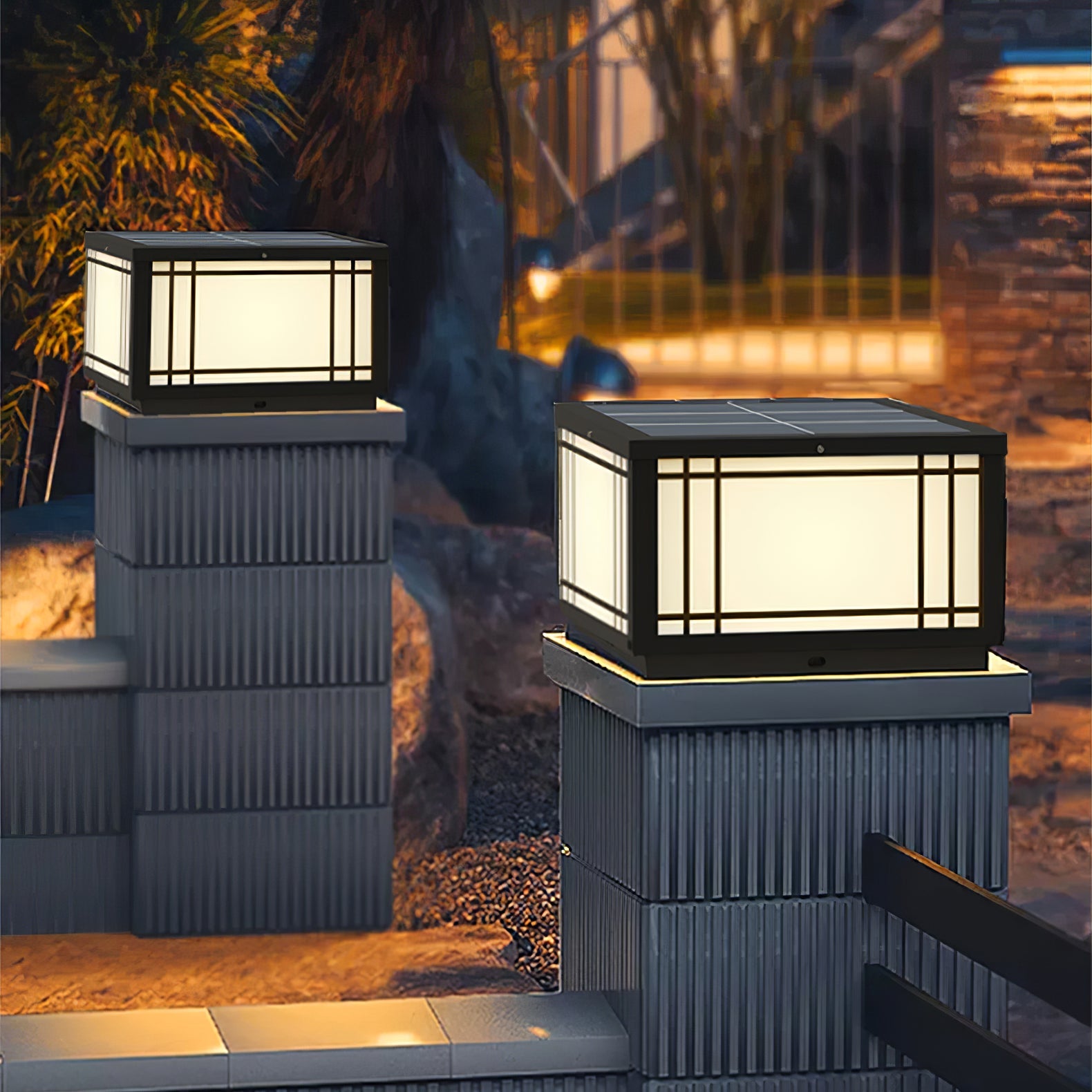 Harrison Solar Cube Outdoor Lamp - Blowlighting