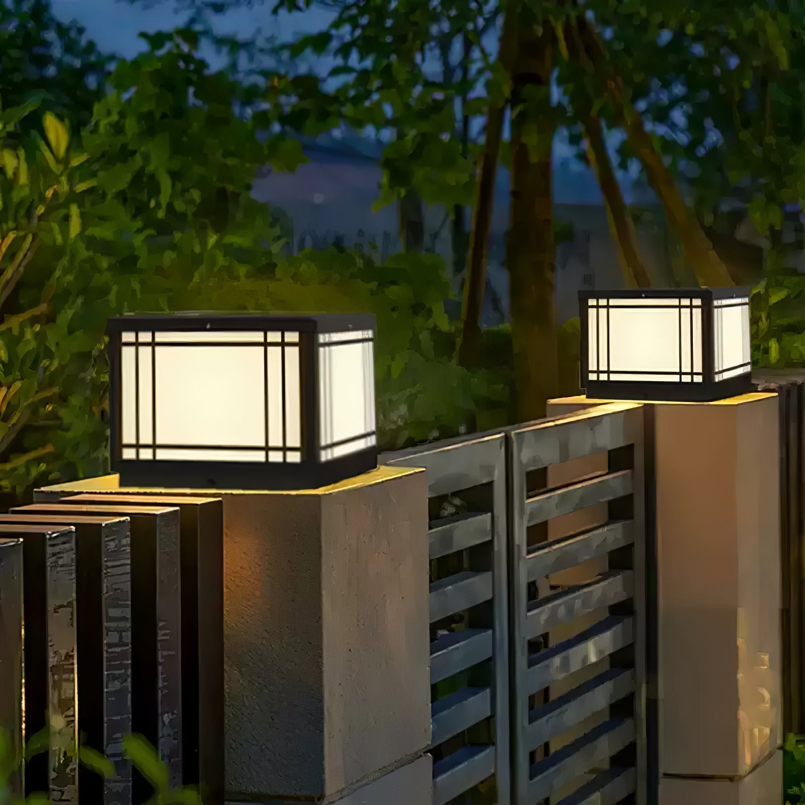 Harrison Solar Cube Outdoor Lamp - Blowlighting