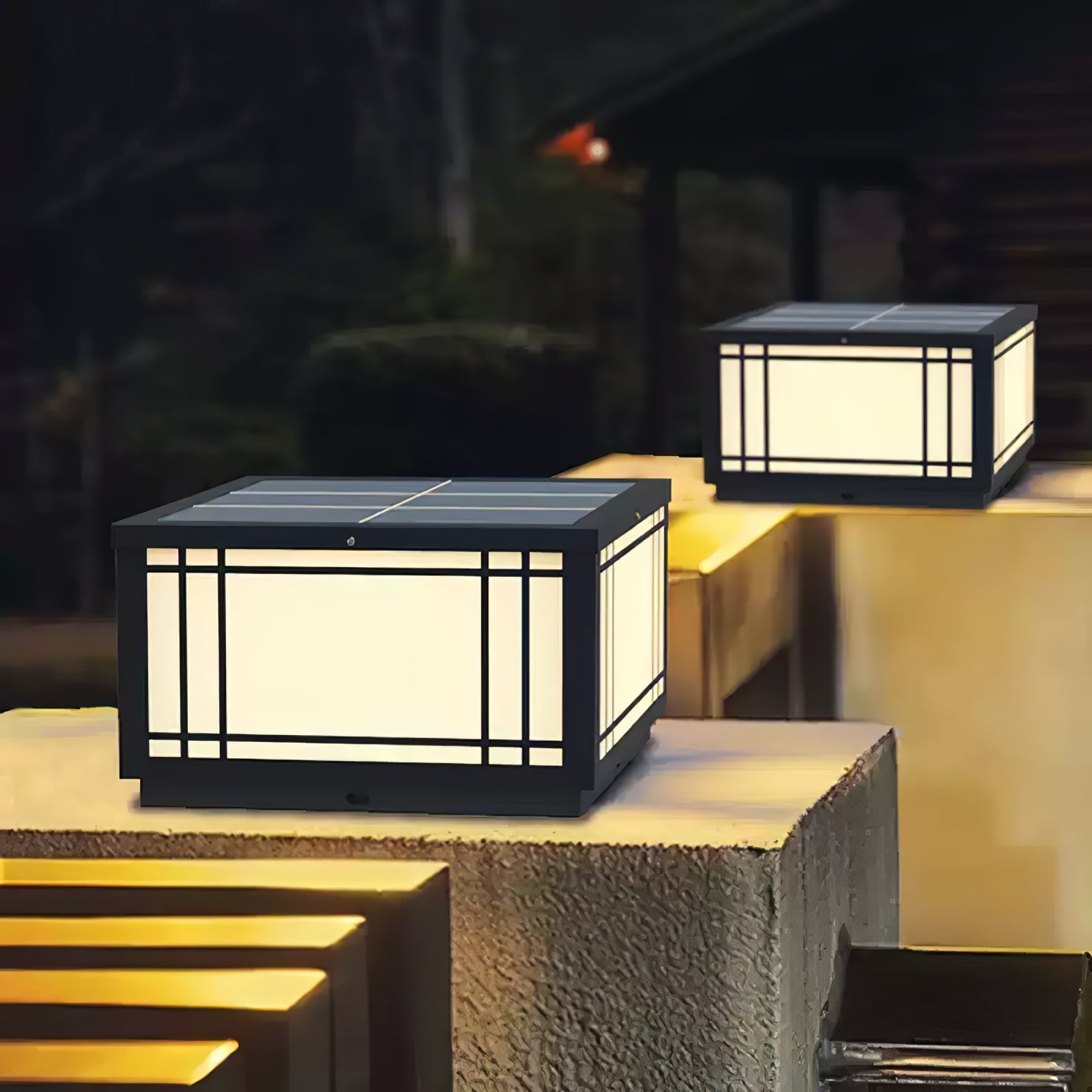 Harrison Solar Cube Outdoor Lamp - Blowlighting