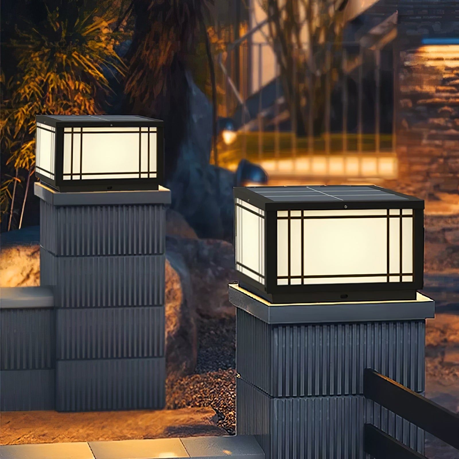 Harrison Solar Cube Outdoor Lamp - Blowlighting