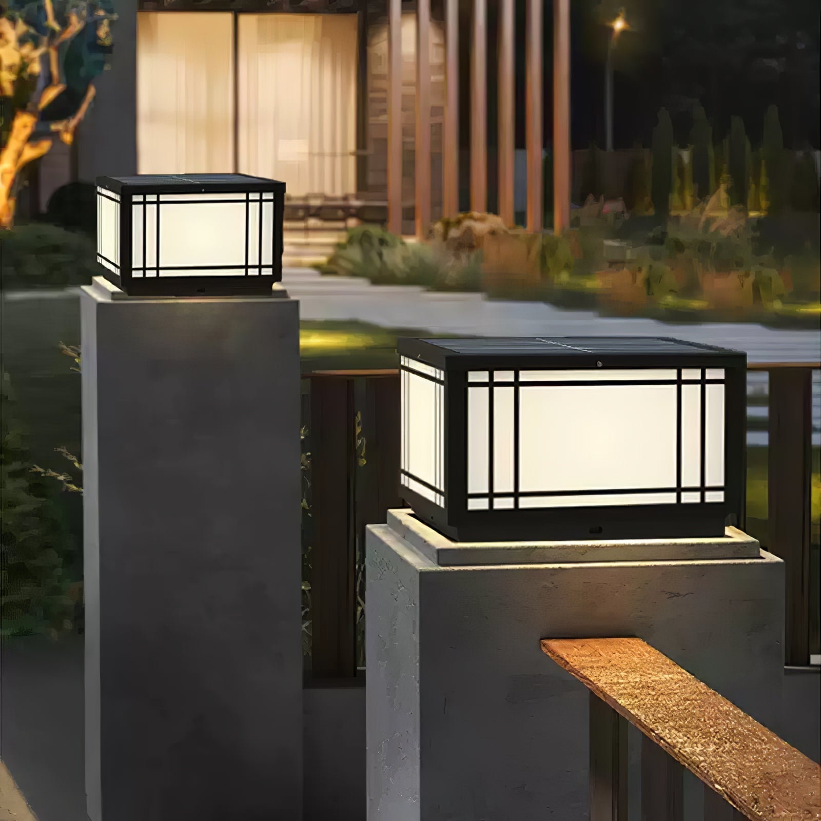 Harrison Solar Cube Outdoor Lamp - Blowlighting