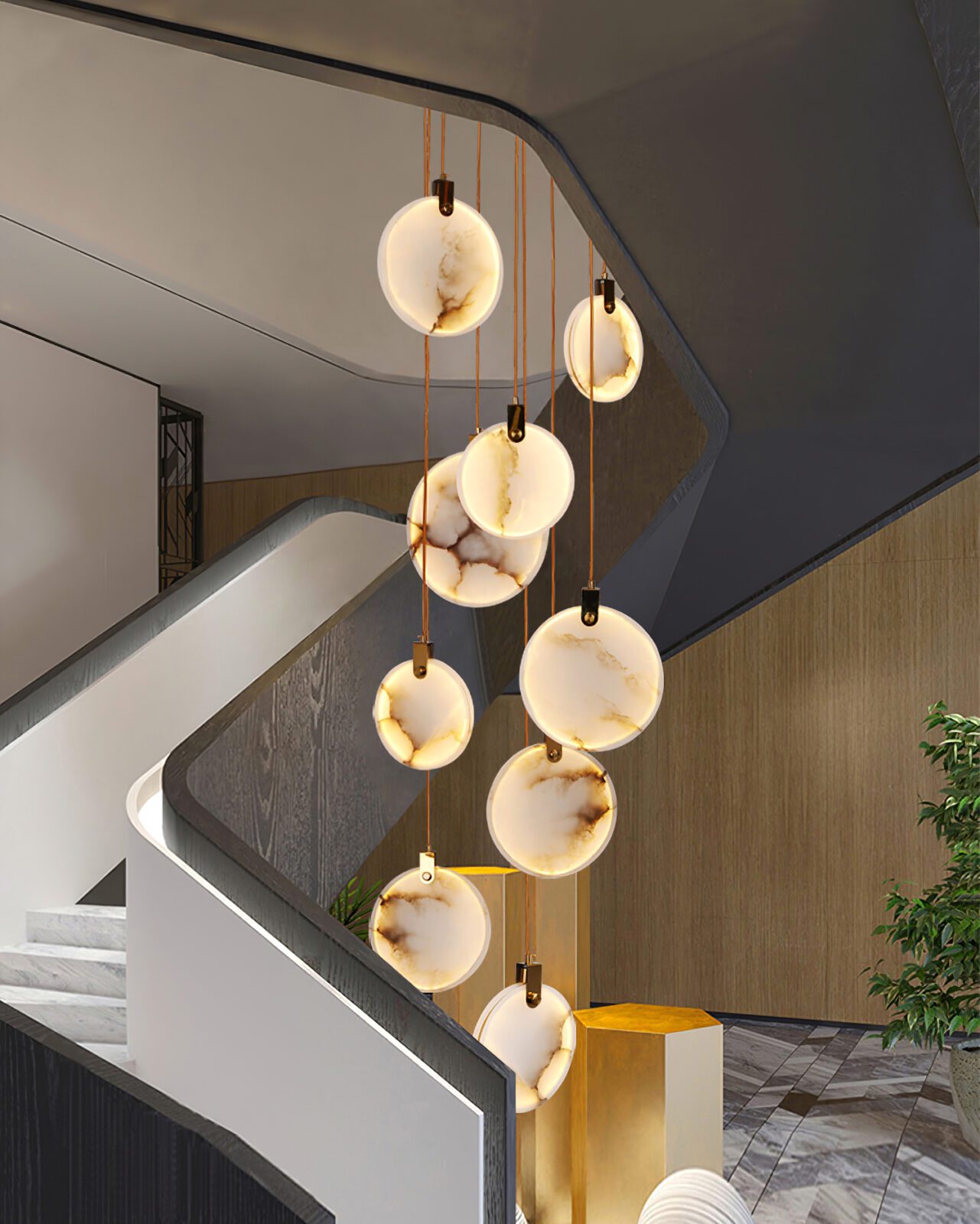 Codoros Alabaster Pendant Light - Blowlighting