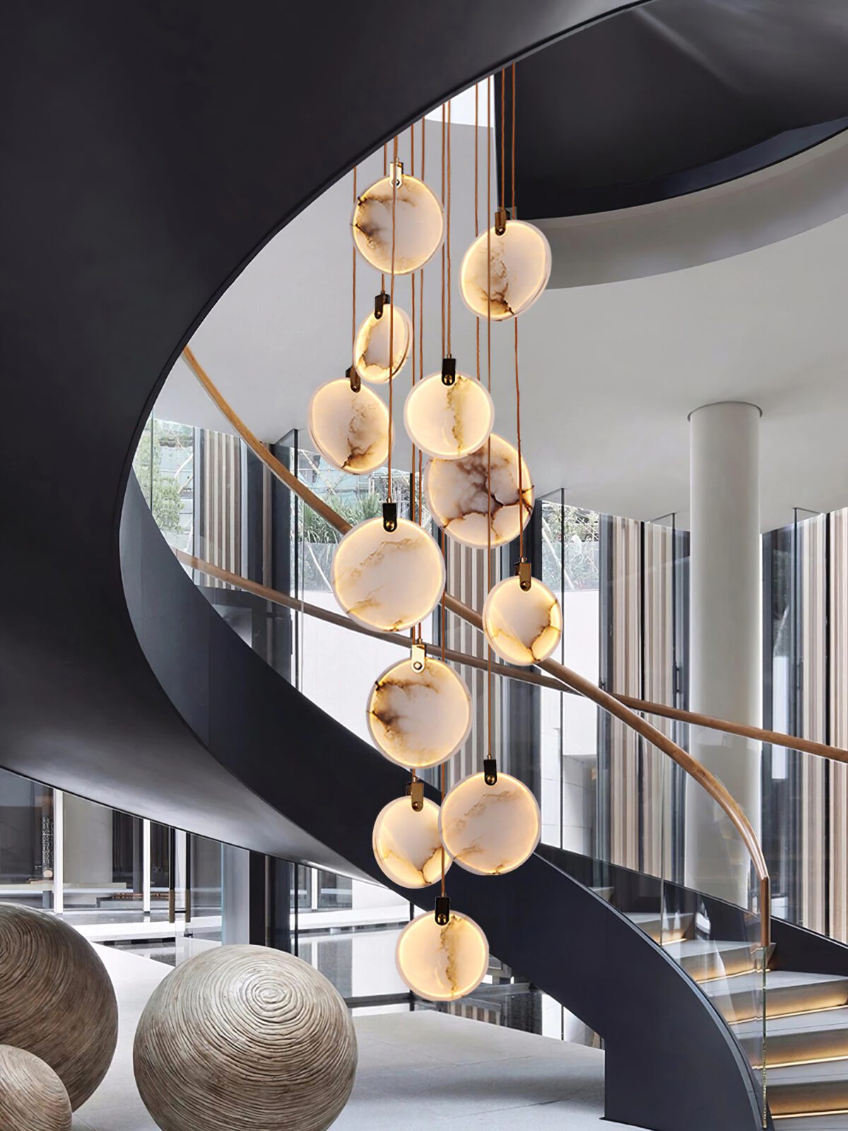 Codoros Alabaster Pendant Light - Blowlighting
