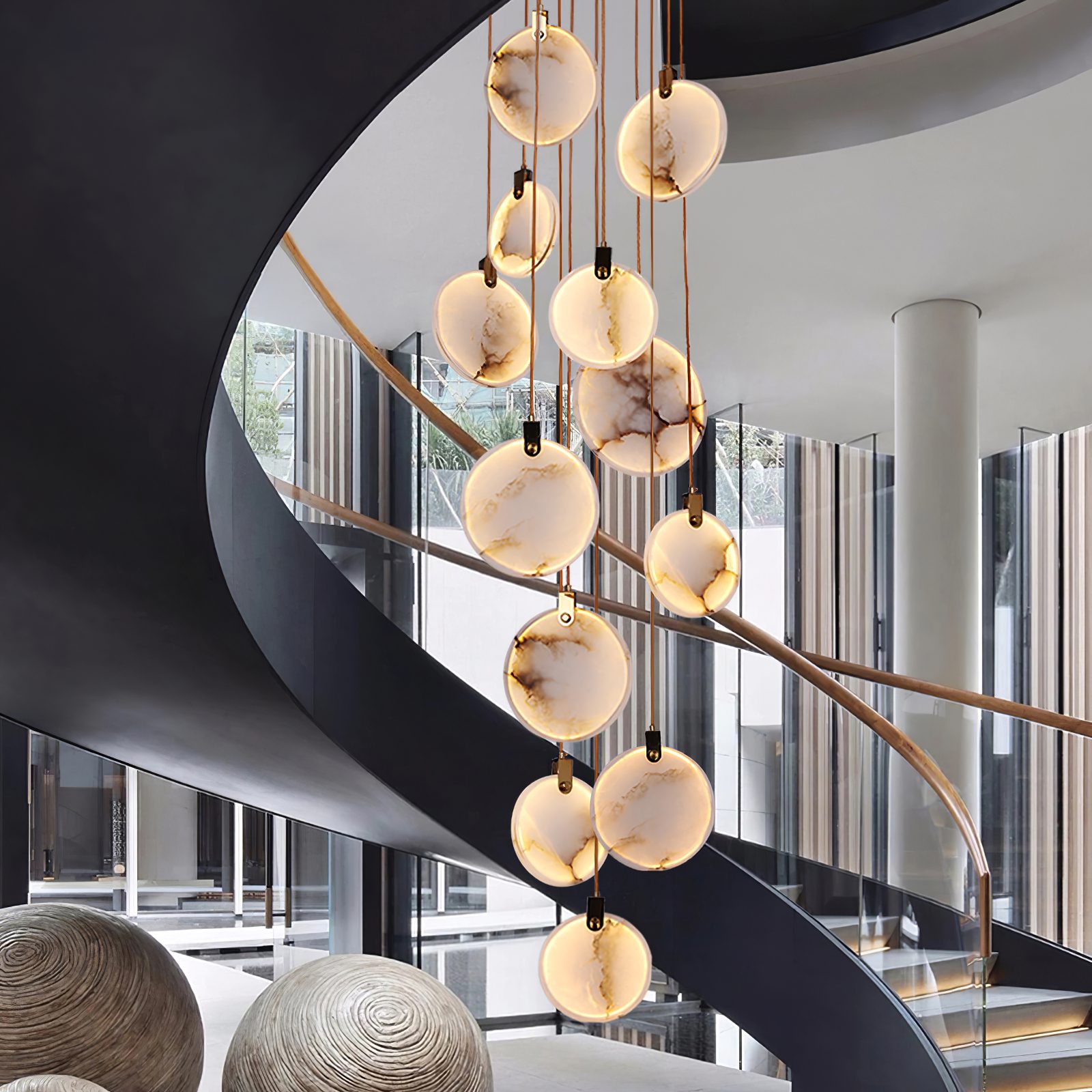 Codoros Alabaster Pendant Light - Blowlighting