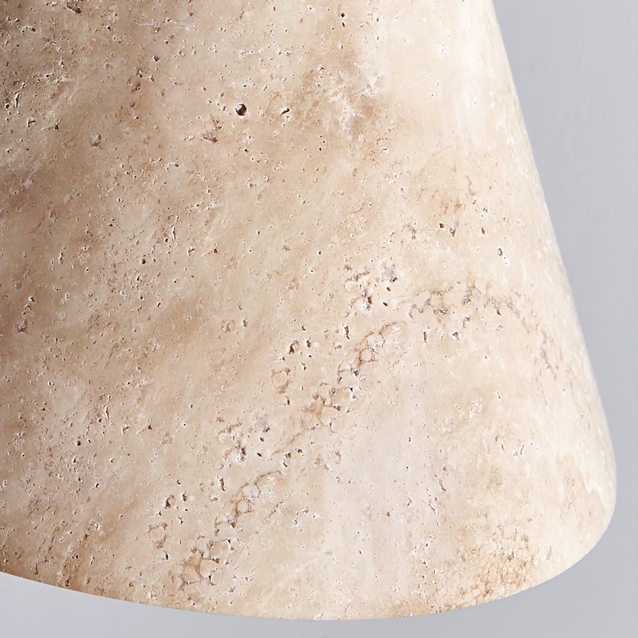 Vaelior Dome Shade Travertine Pendant Light - Blowlighting