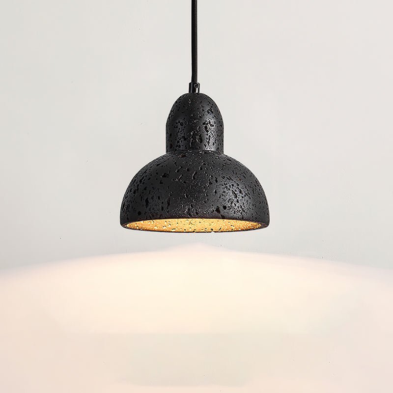 Vaelior Dome Shade Travertine Pendant Light - Blowlighting
