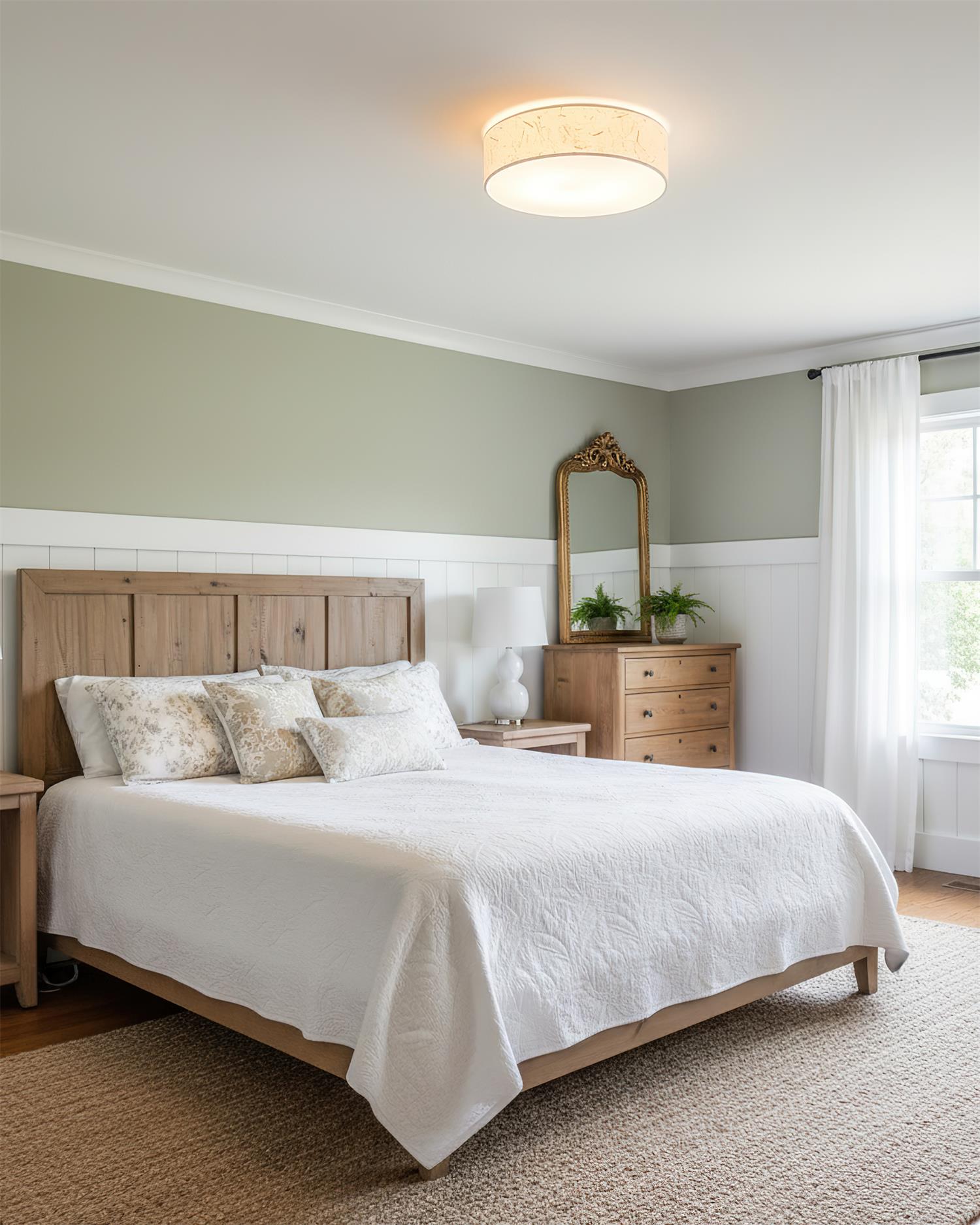 Nest Minimalist Rice paper Ceiling Lamp