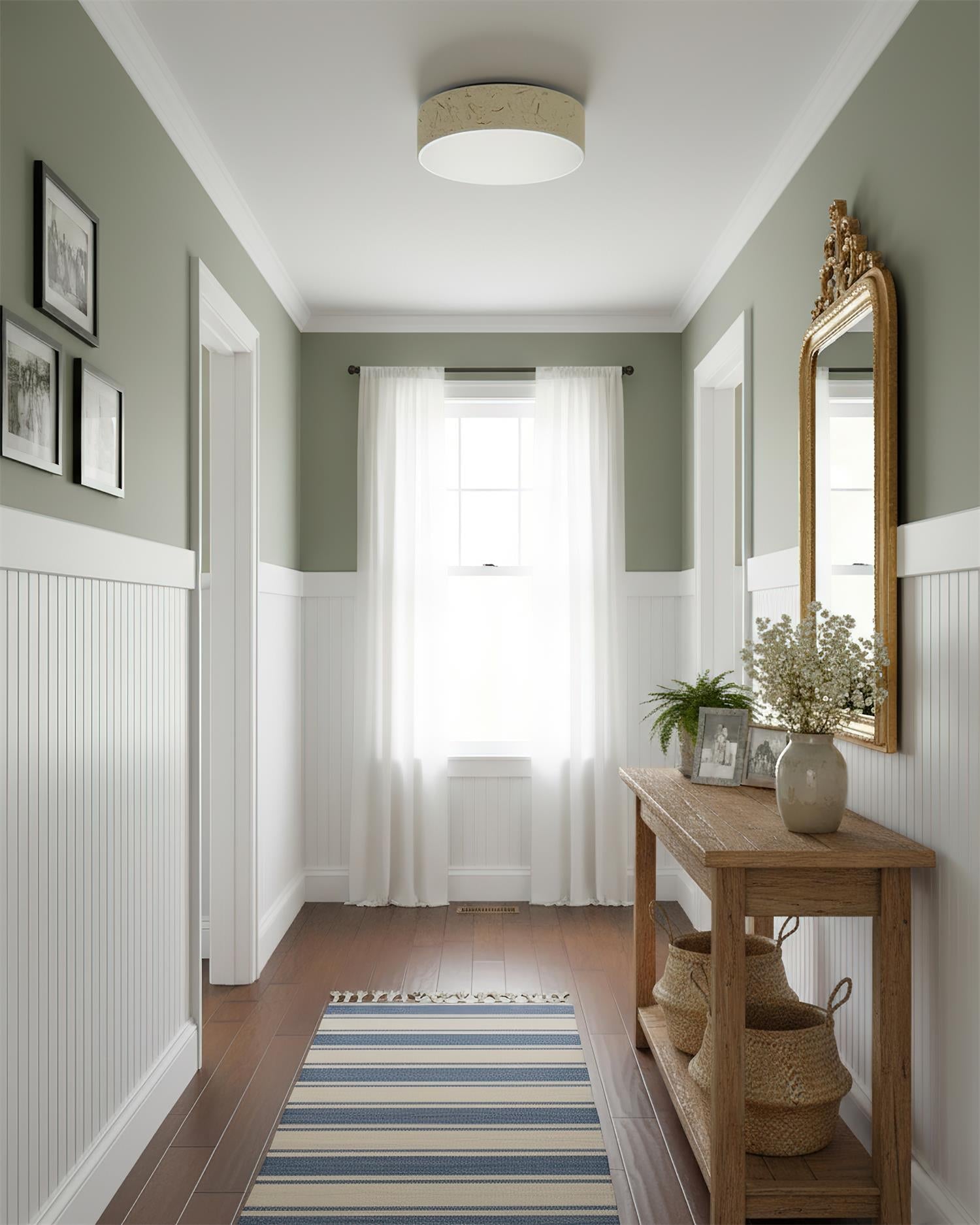 Nest Minimalist Rice paper Ceiling Lamp