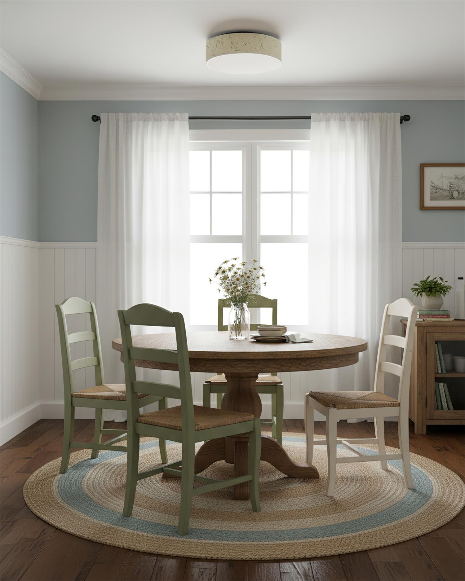 Nest Minimalist Rice paper Ceiling Lamp