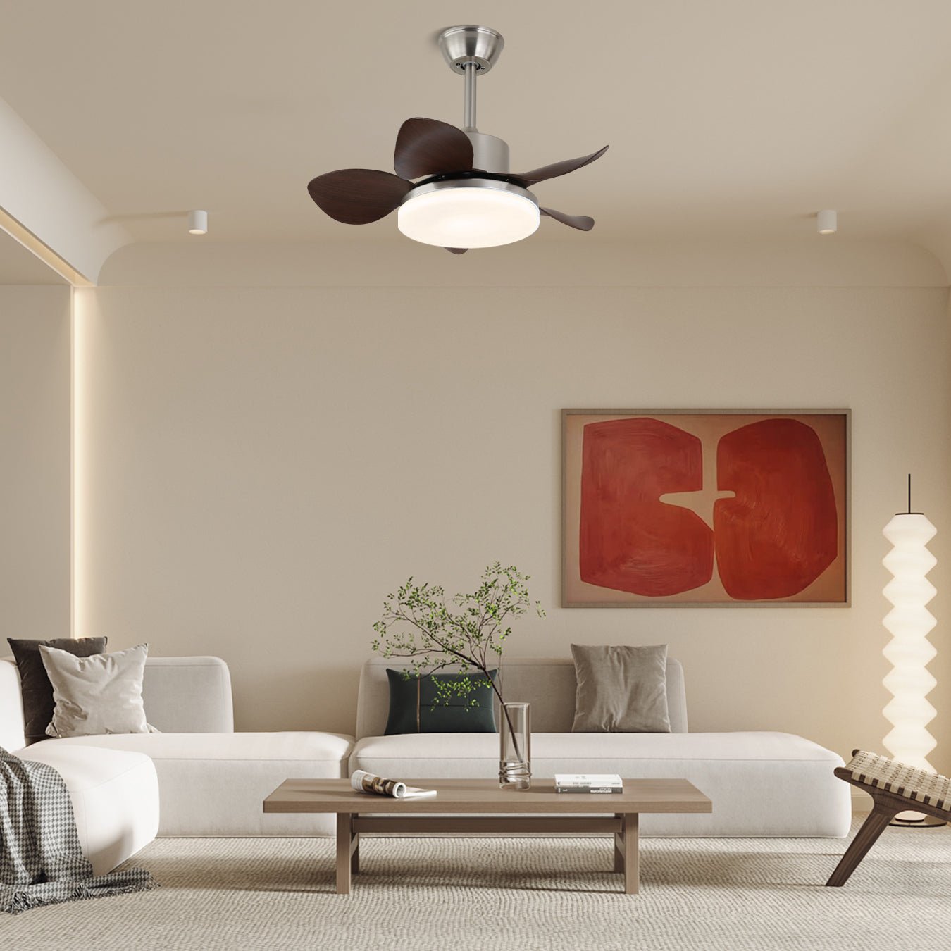 Kaelen Wood Ceiling Fan Light - Blowlighting