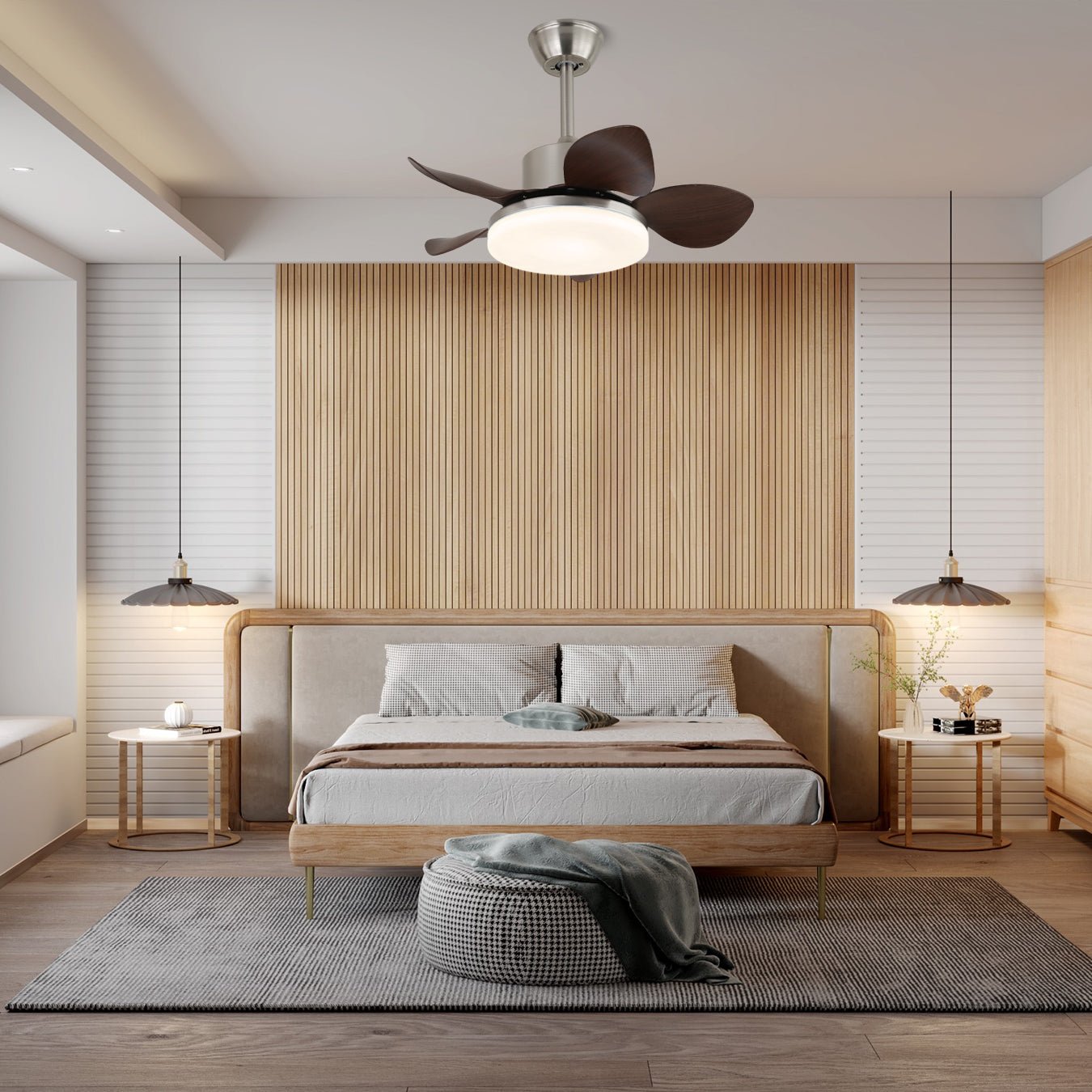 Kaelen Wood Ceiling Fan Light - Blowlighting