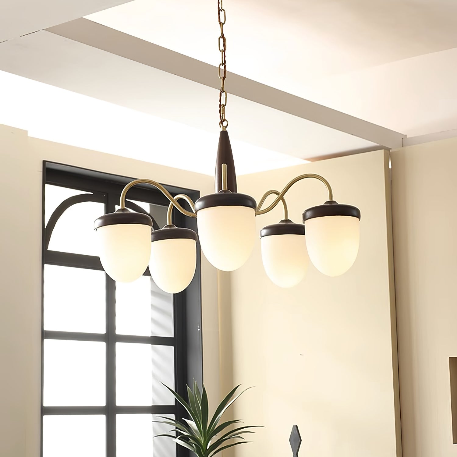 Aurora Chandelier Capsule Arm Rustic - Blowlighting
