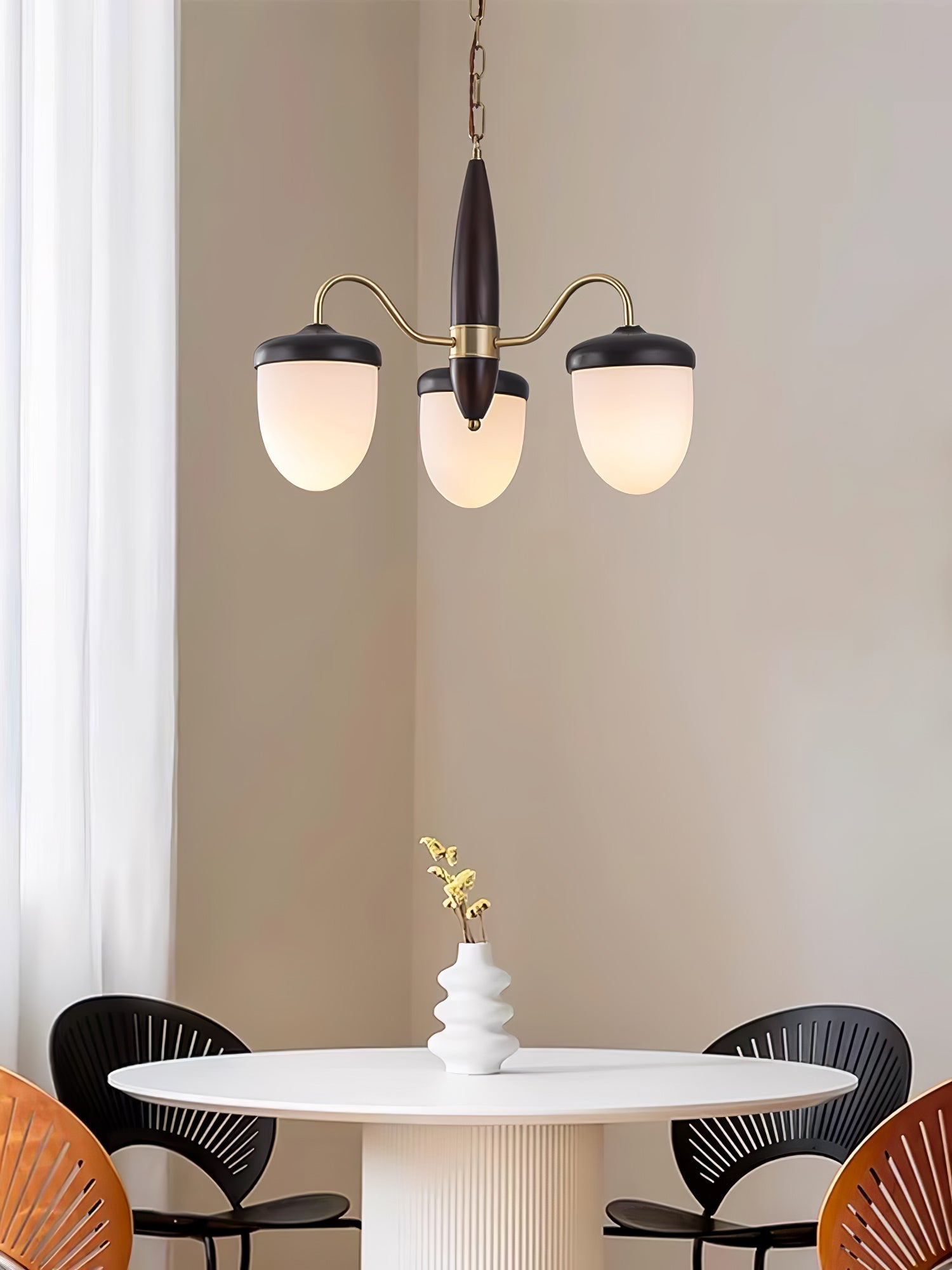 Aurora Chandelier Capsule Arm Rustic - Blowlighting