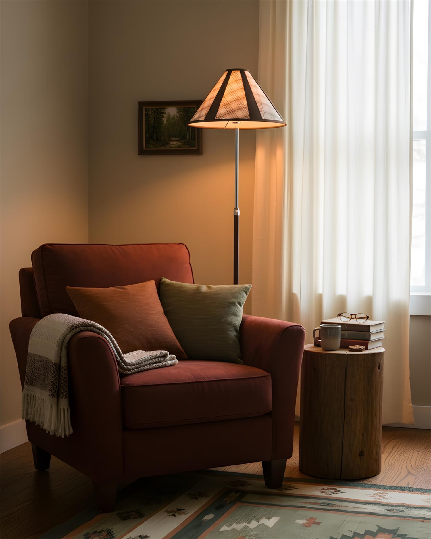 Hearthline Scandinavian Metal Floor Light