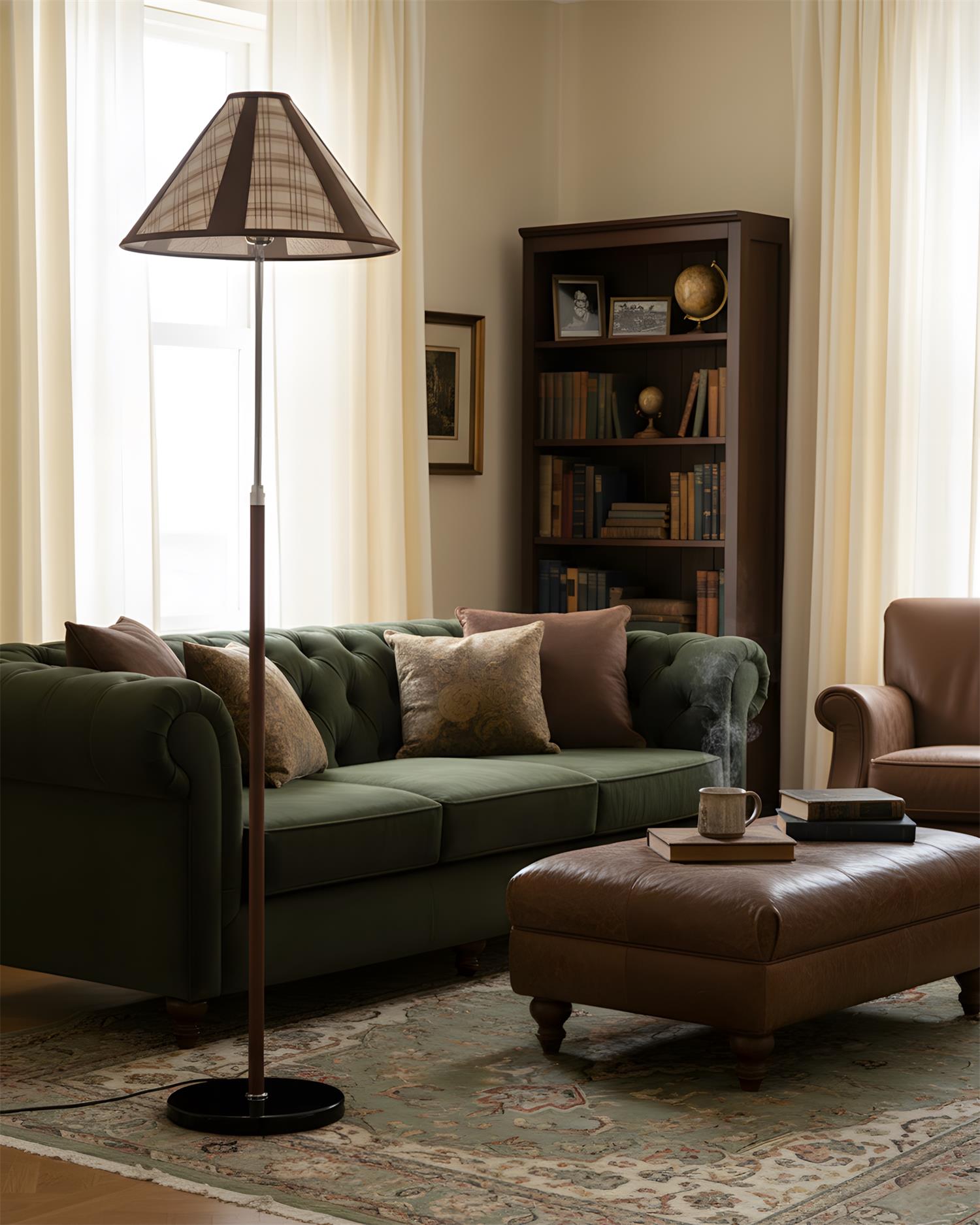 Hearthline Scandinavian Metal Floor Light