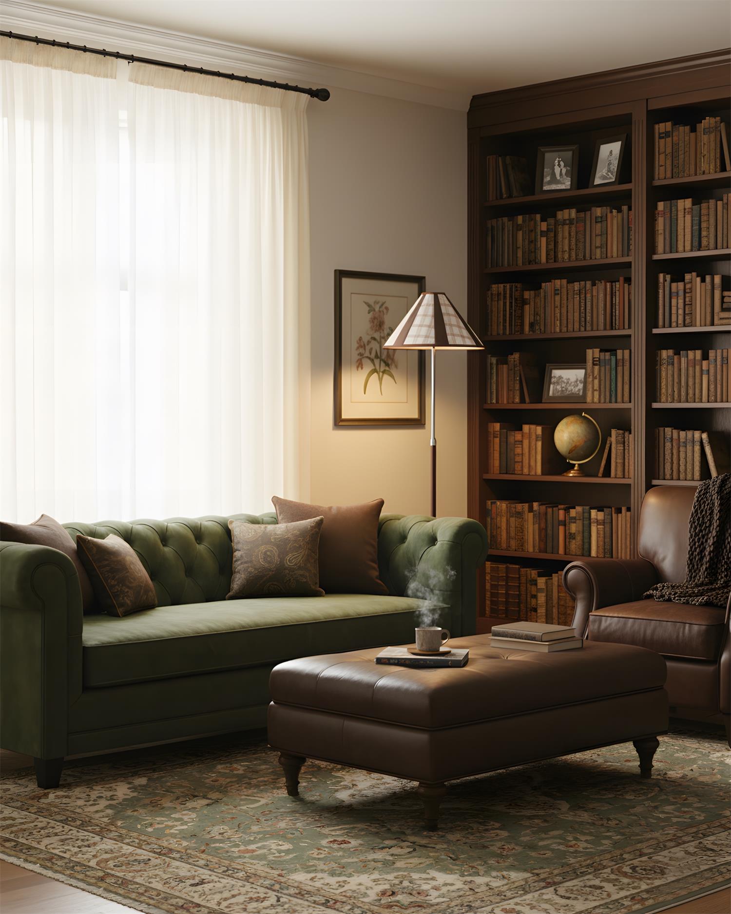 Hearthline Scandinavian Metal Floor Light