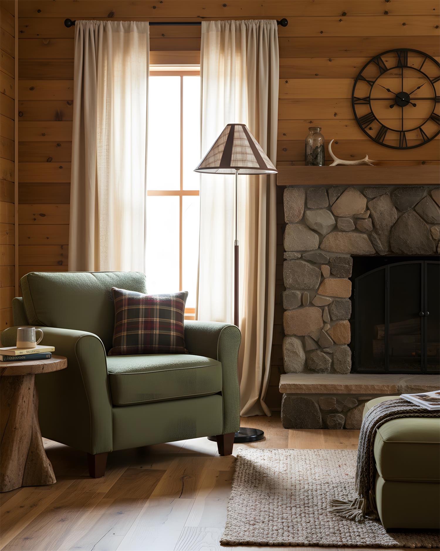 Hearthline Scandinavian Metal Floor Light