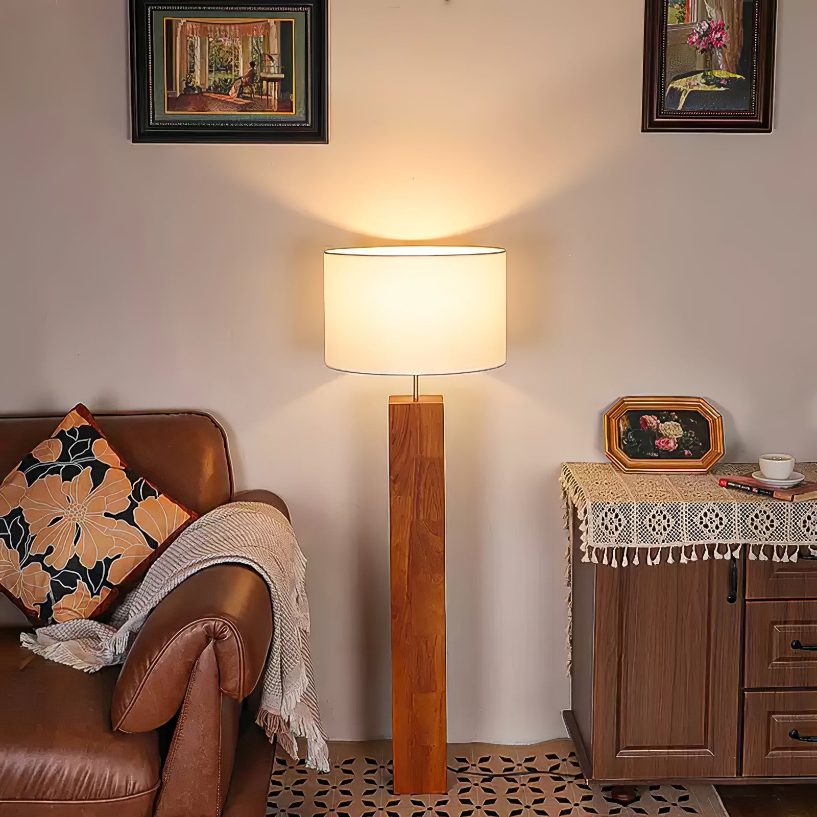 Hearthwood Tower Floor Lamp - Blowlighting