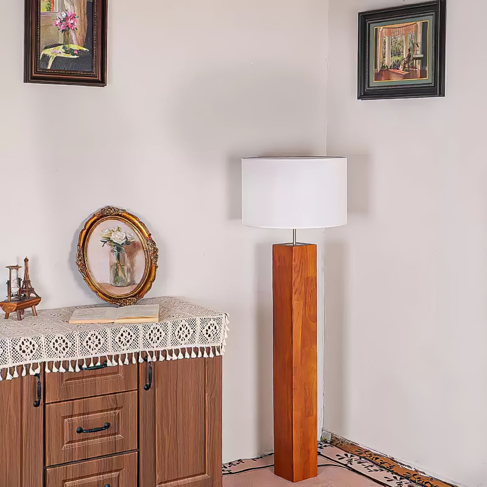 Hearthwood Tower Floor Lamp - Blowlighting