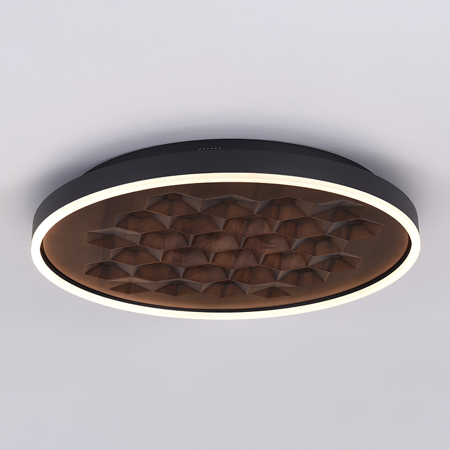 Cevynira Textured Bronze Flush Mount - Blowlighting