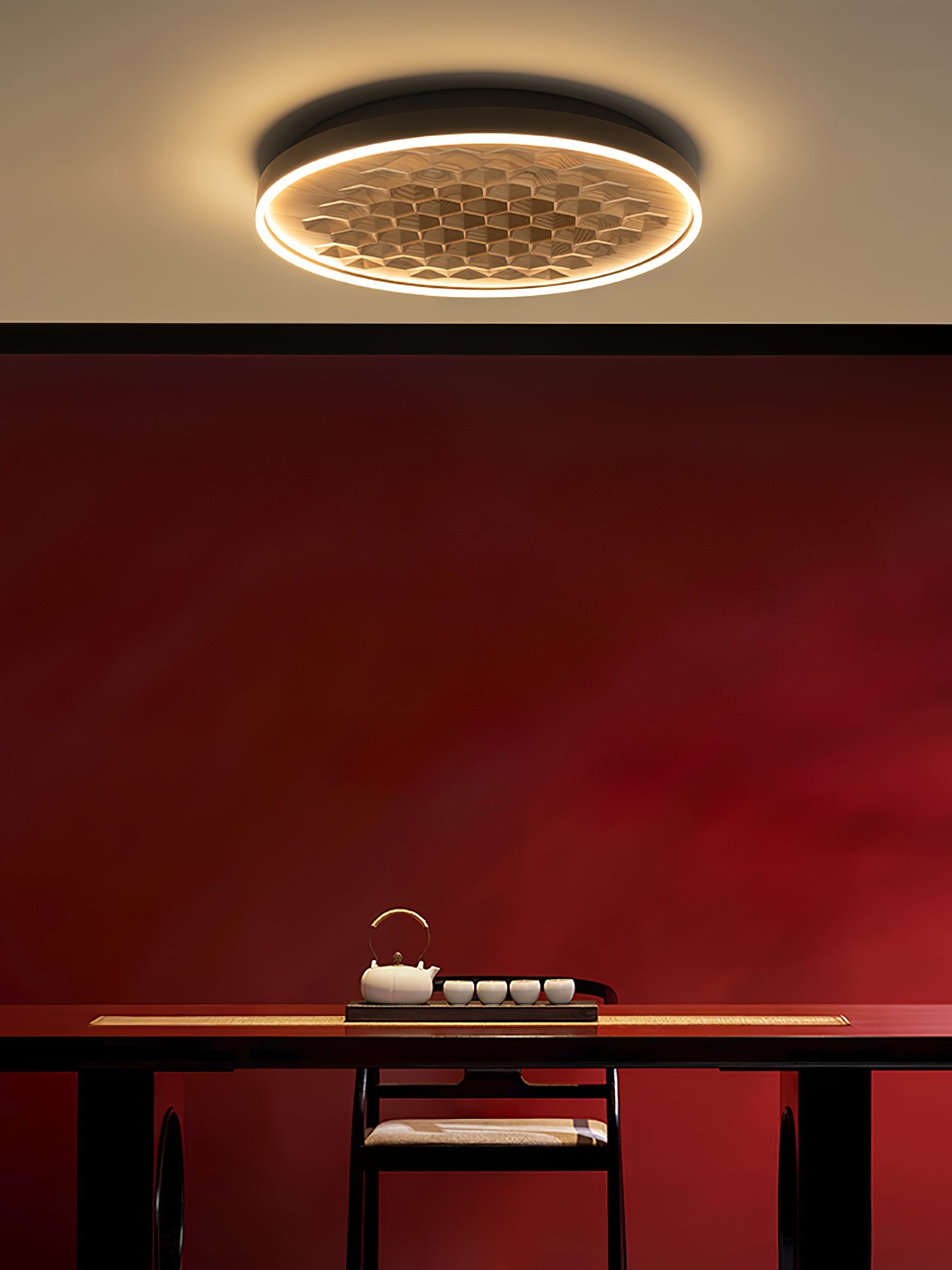 Cevynira Textured Bronze Flush Mount - Blowlighting