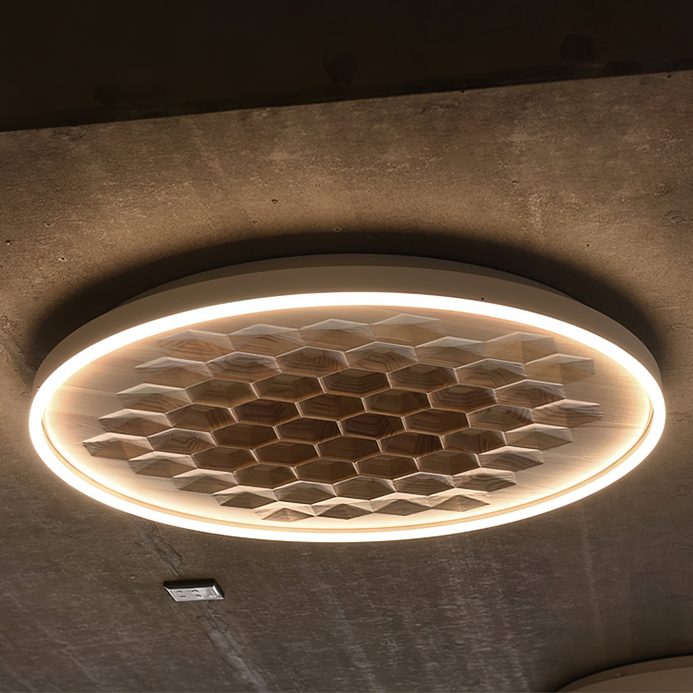 Cevynira Textured Bronze Flush Mount - Blowlighting