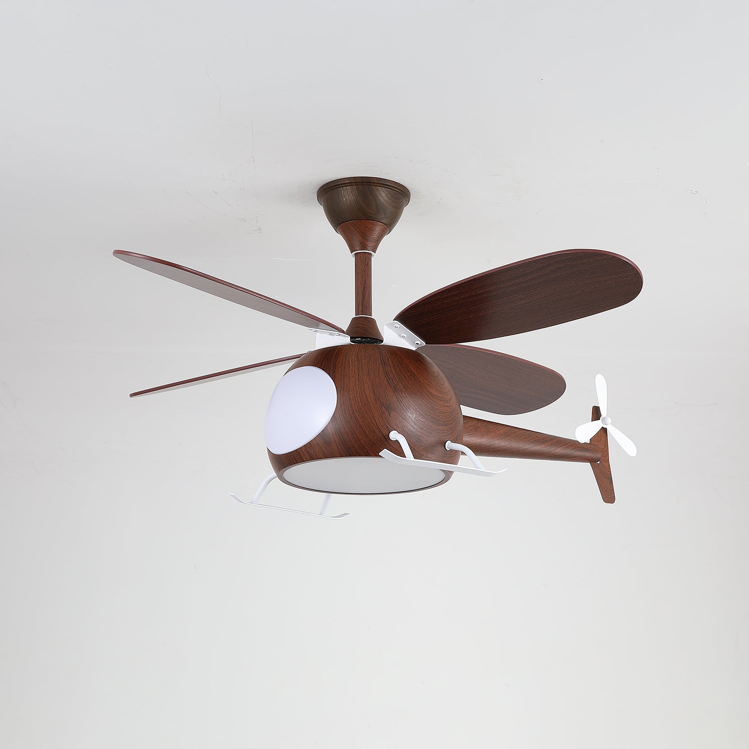 Aviara Modern Wood Ceiling Fan Light - Blowlighting