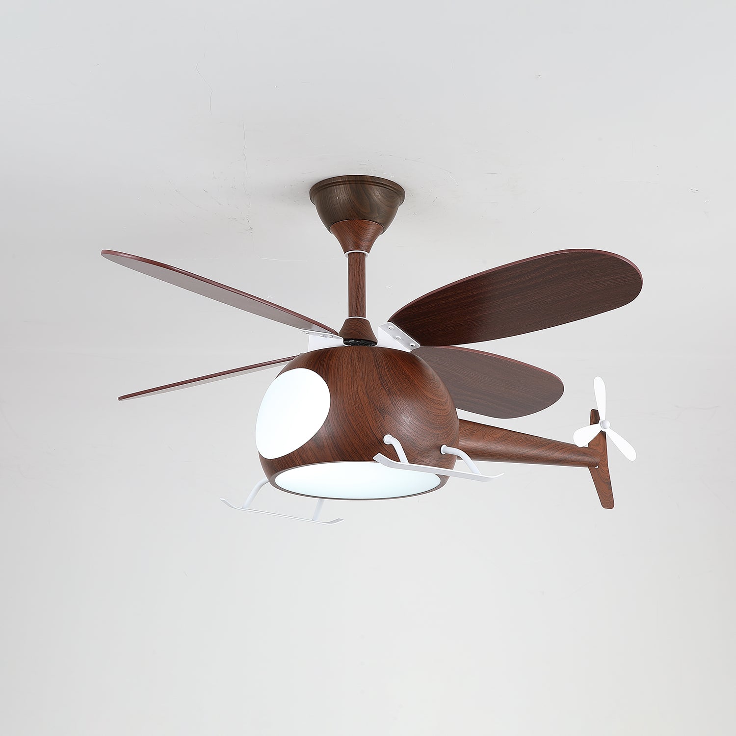 Aviara Modern Wood Ceiling Fan Light - Blowlighting