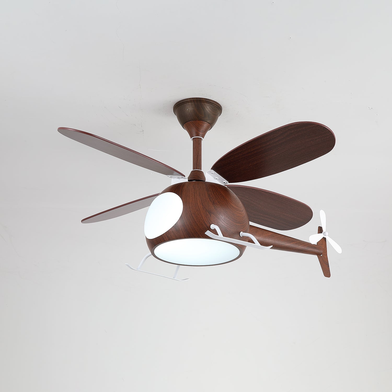Aviara Modern Wood Ceiling Fan Light - Blowlighting