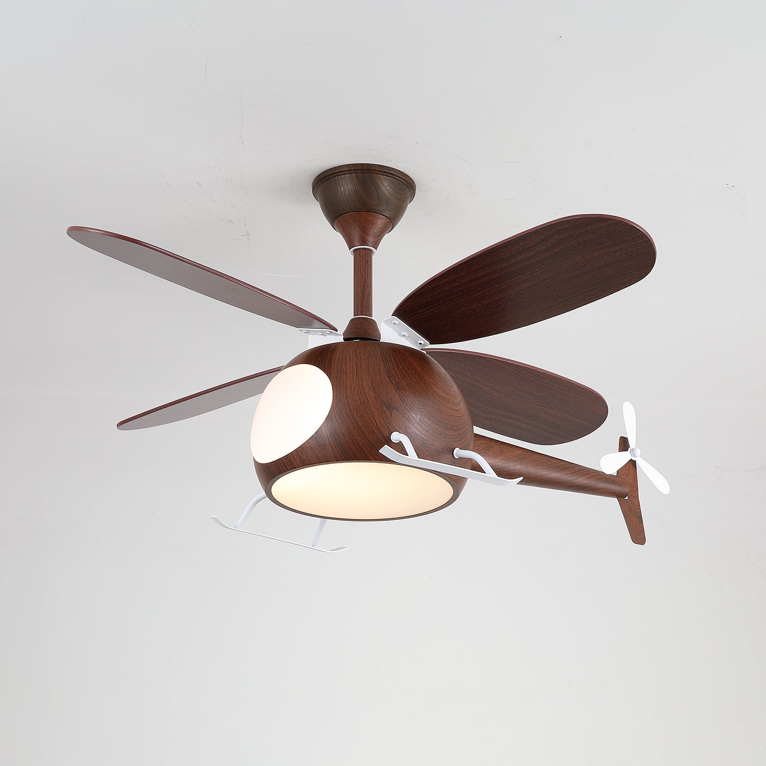 Aviara Modern Wood Ceiling Fan Light - Blowlighting