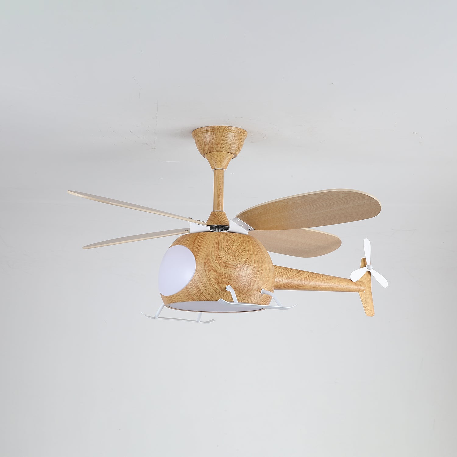 Aviara Modern Wood Ceiling Fan Light - Blowlighting