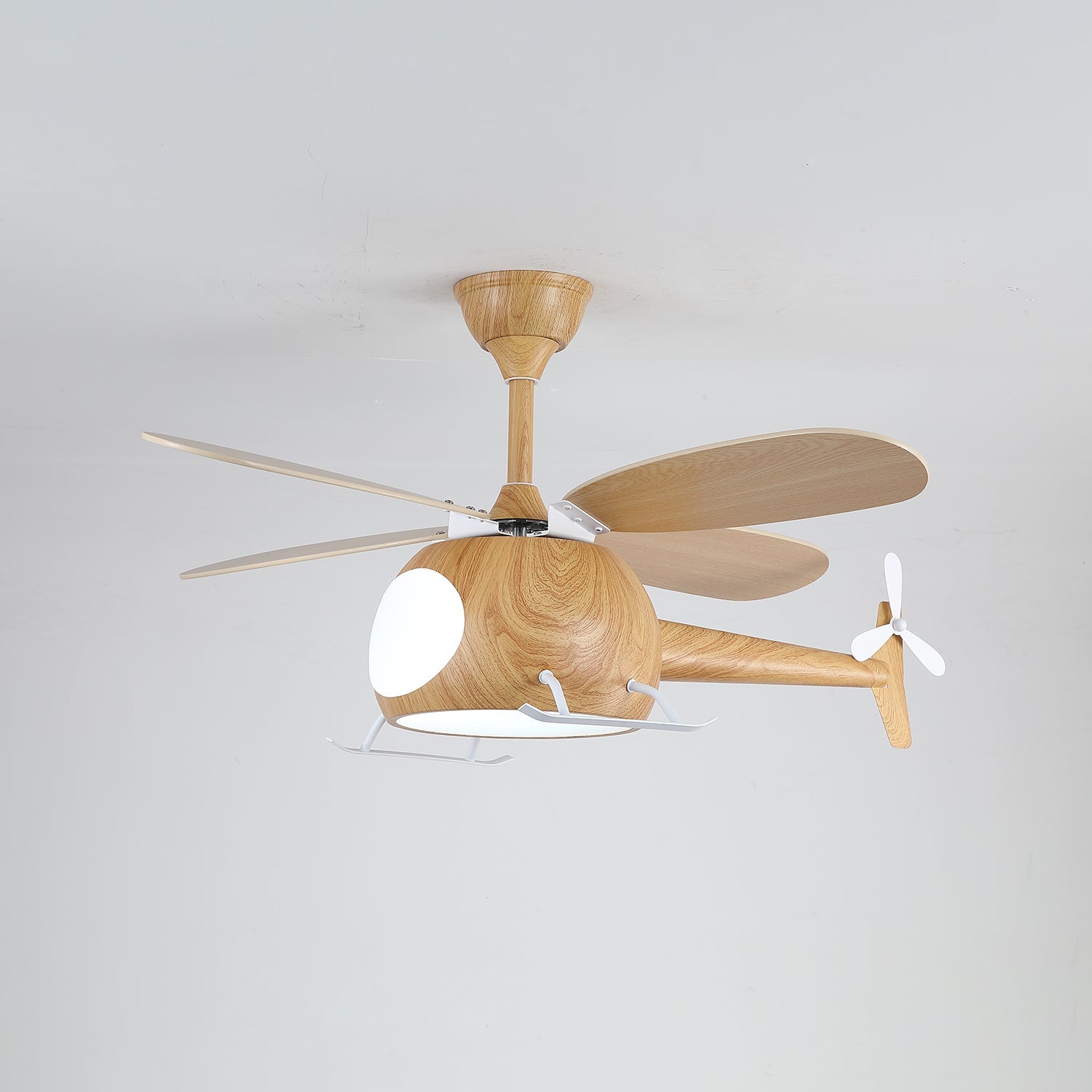 Aviara Modern Wood Ceiling Fan Light - Blowlighting