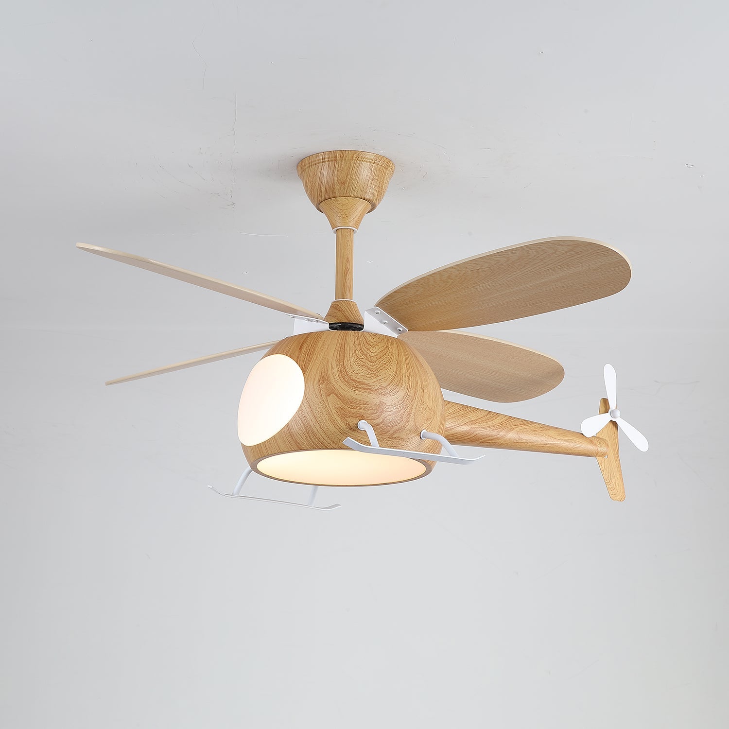 Aviara Modern Wood Ceiling Fan Light - Blowlighting