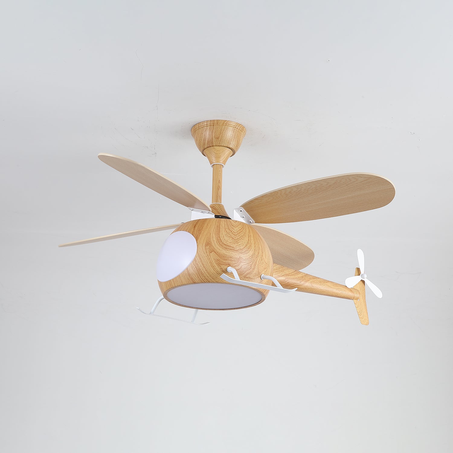Aviara Modern Wood Ceiling Fan Light - Blowlighting