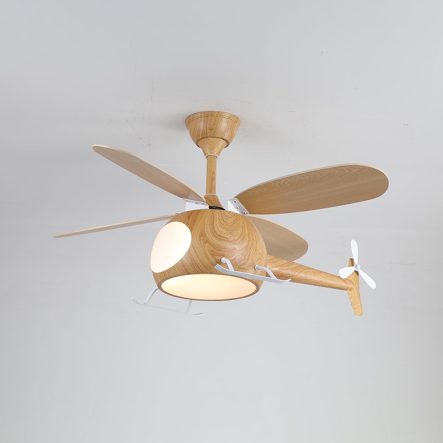 Aviara Modern Wood Ceiling Fan Light - Blowlighting