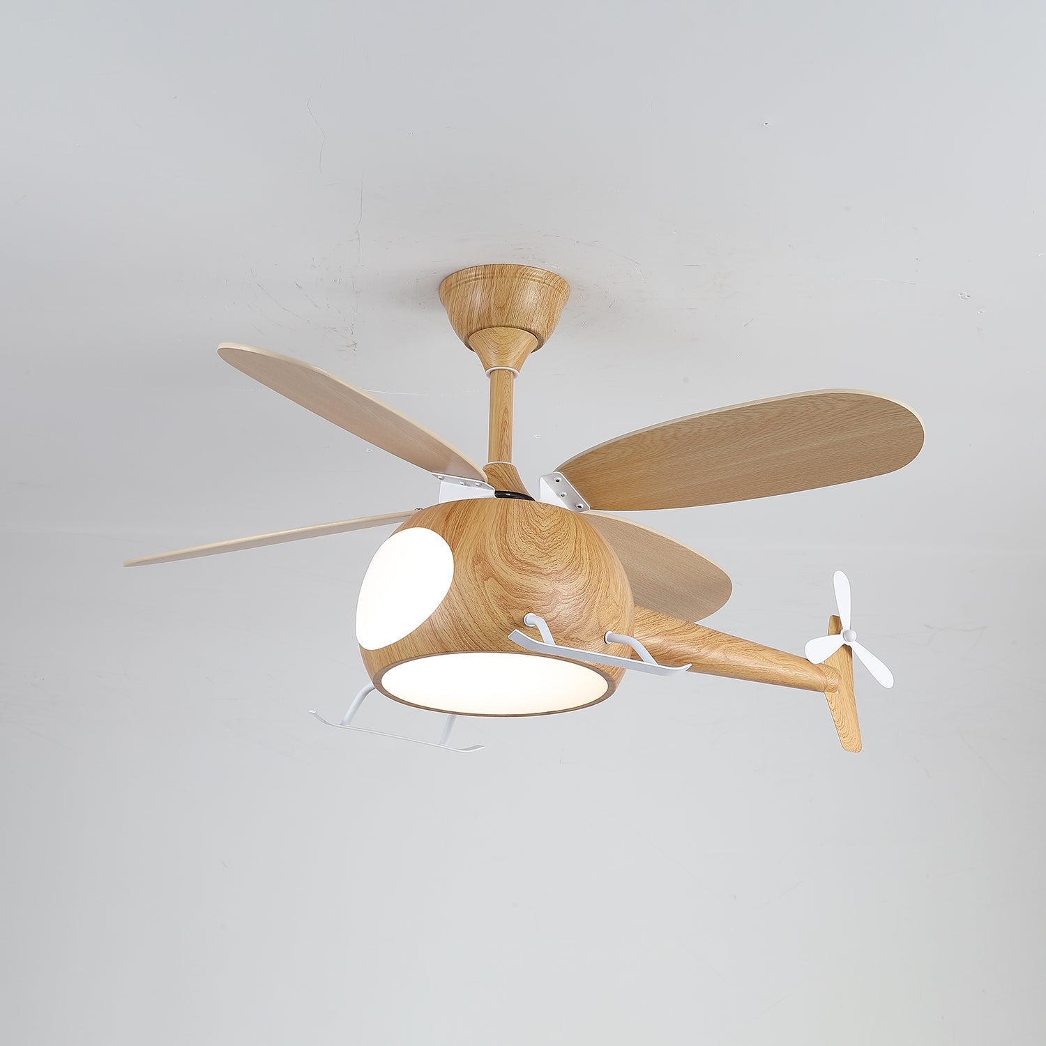 Aviara Modern Wood Ceiling Fan Light - Blowlighting