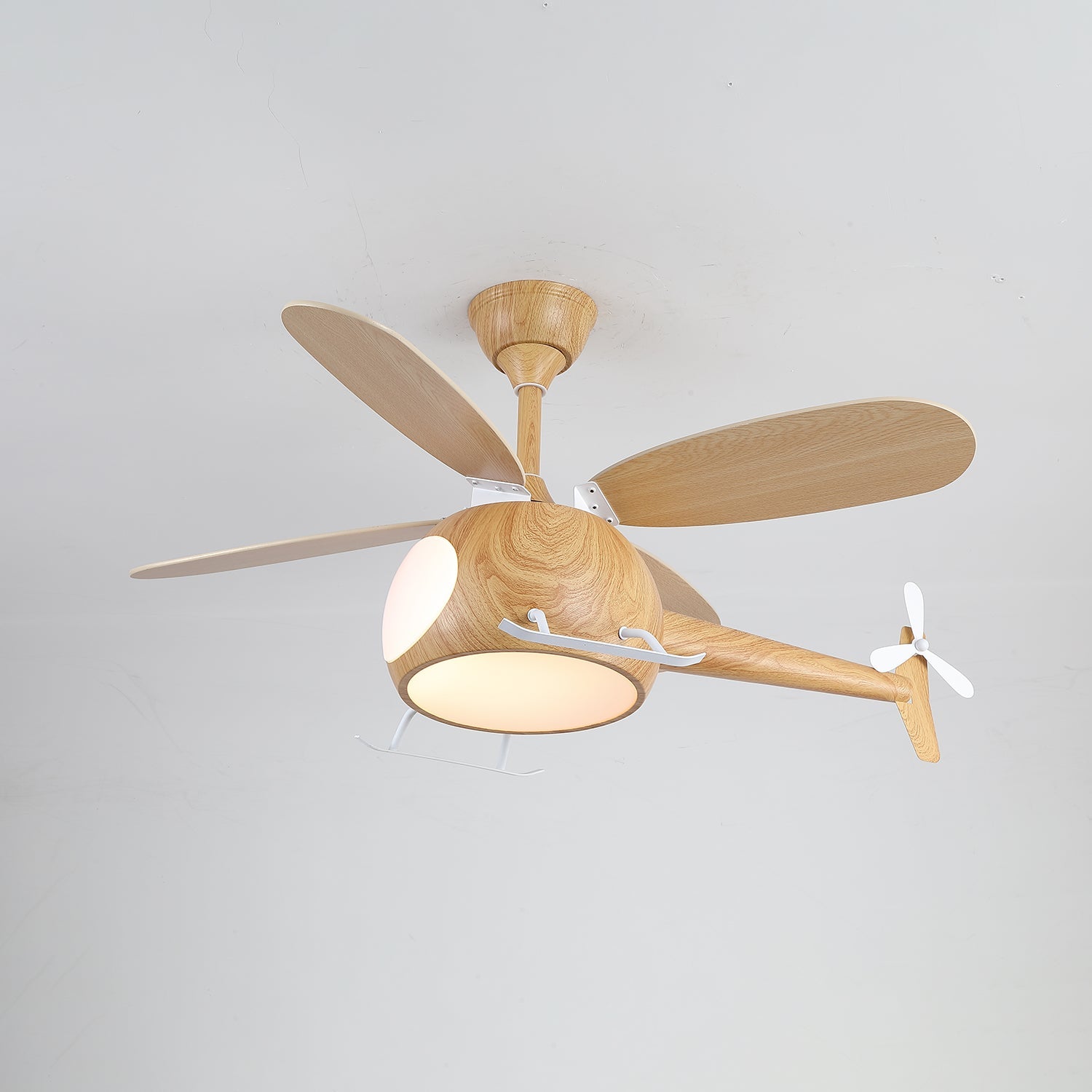 Aviara Modern Wood Ceiling Fan Light - Blowlighting