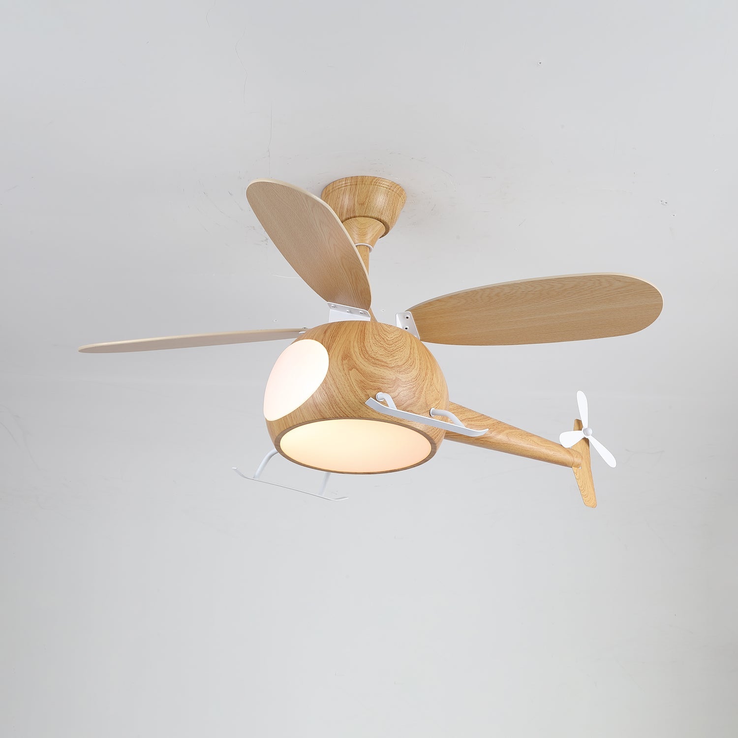 Aviara Modern Wood Ceiling Fan Light - Blowlighting