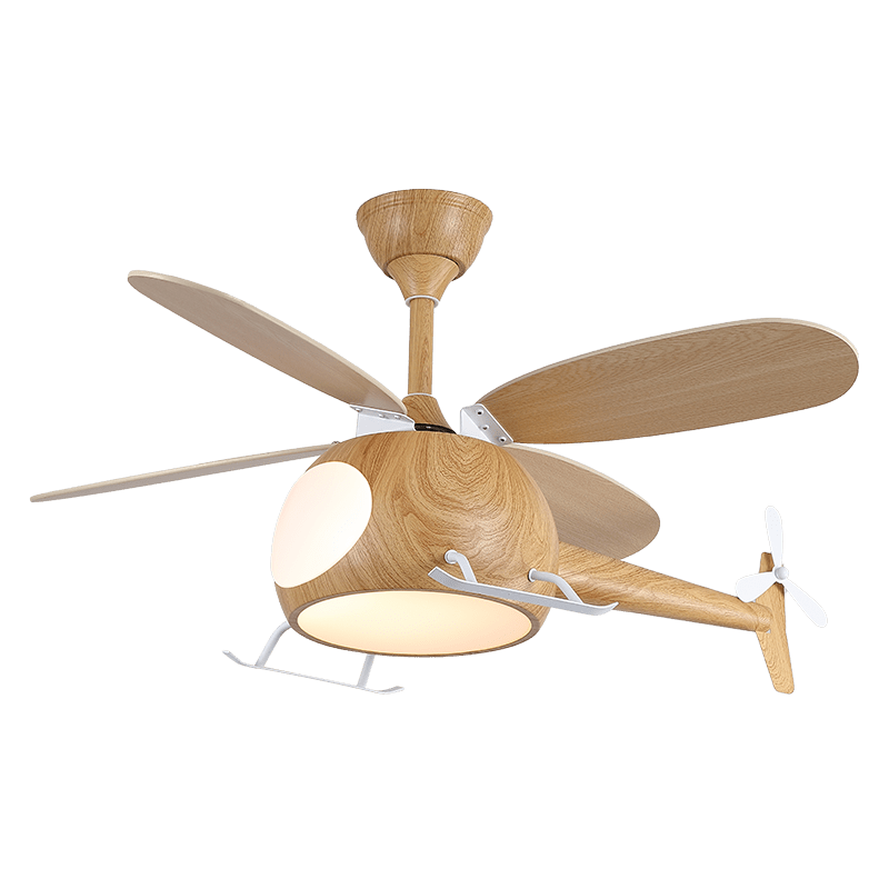 Aviara Modern Wood Ceiling Fan Light - Blowlighting