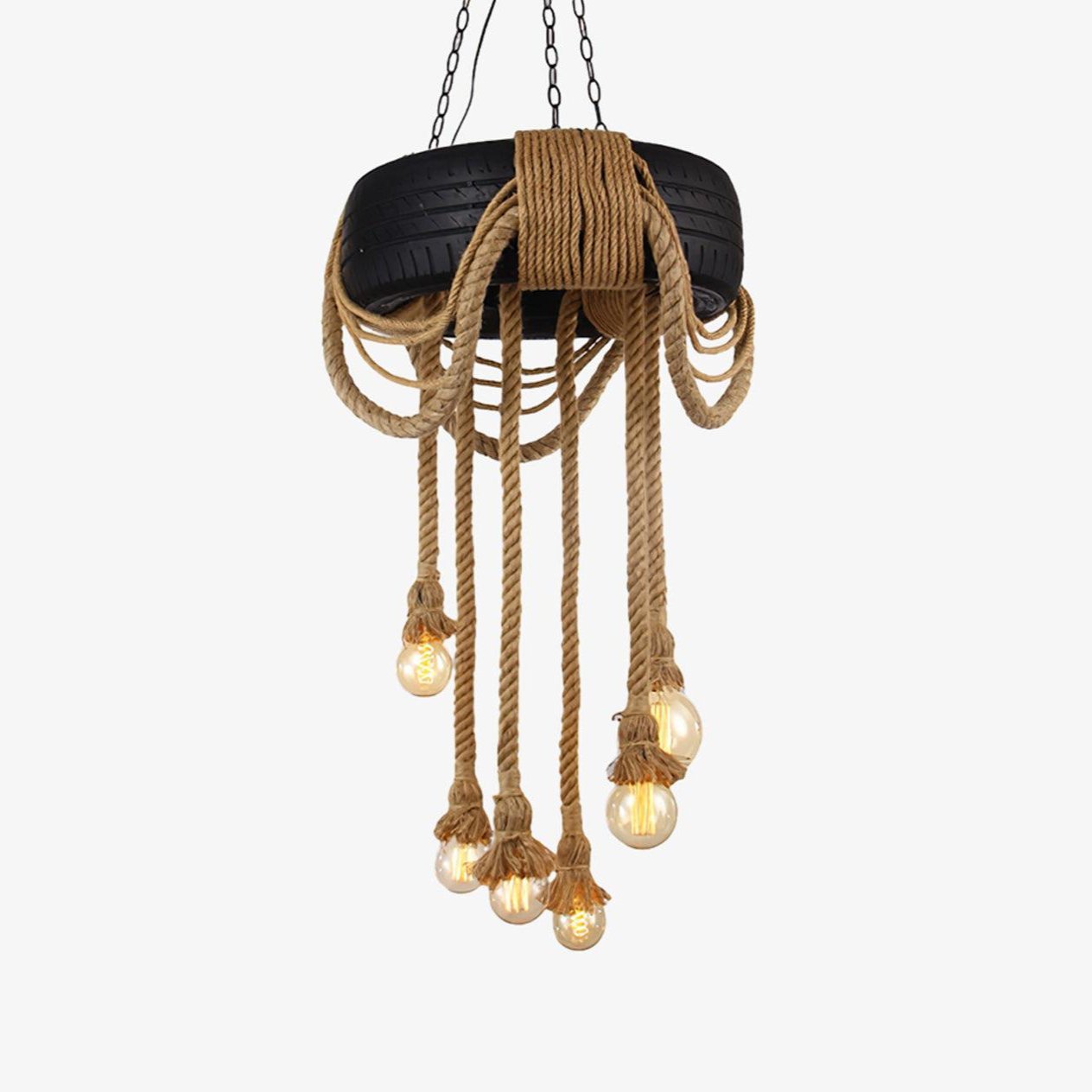 Larry Industrial Metal Chandelier - Blowlighting
