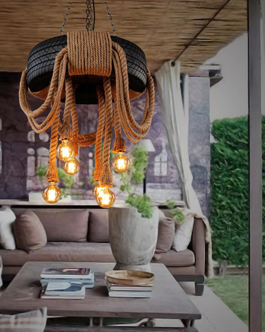 Larry Industrial Metal Chandelier - Blowlighting