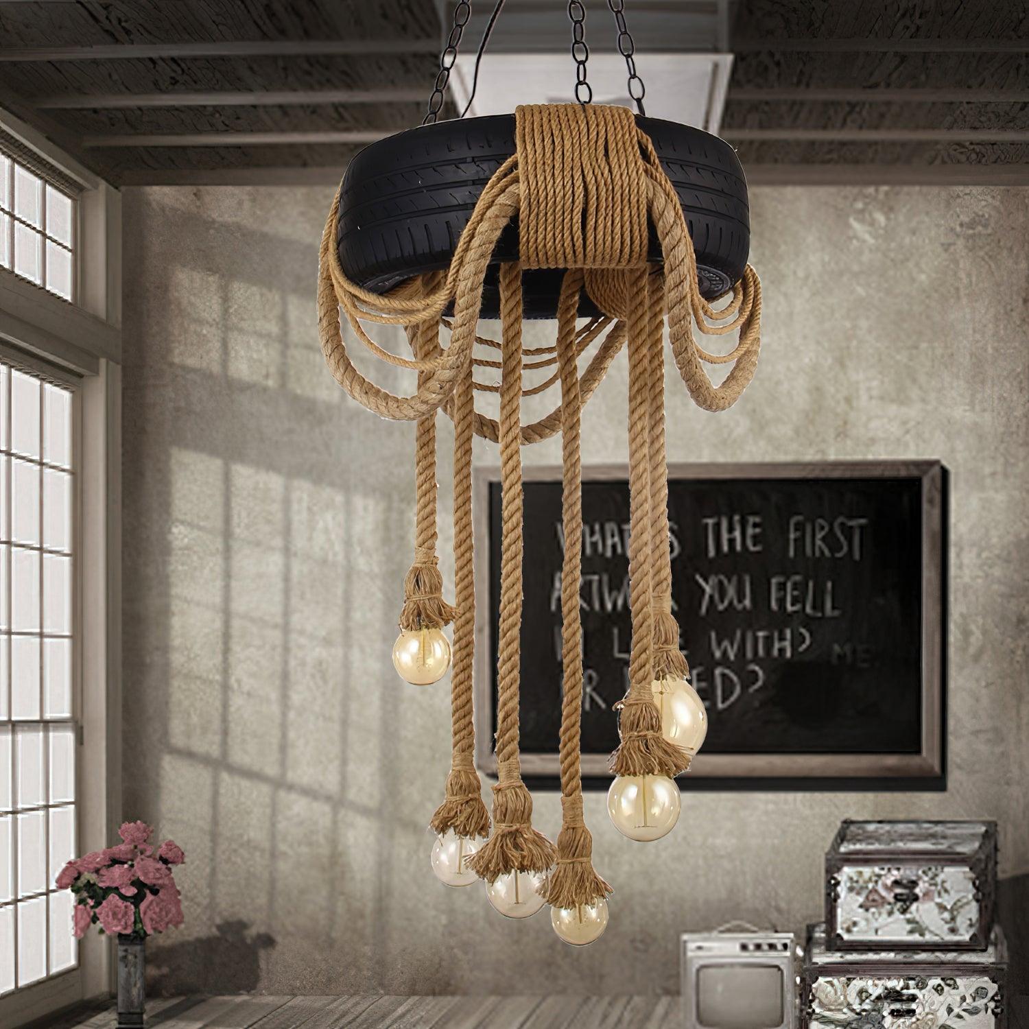 Larry Industrial Metal Chandelier - Blowlighting