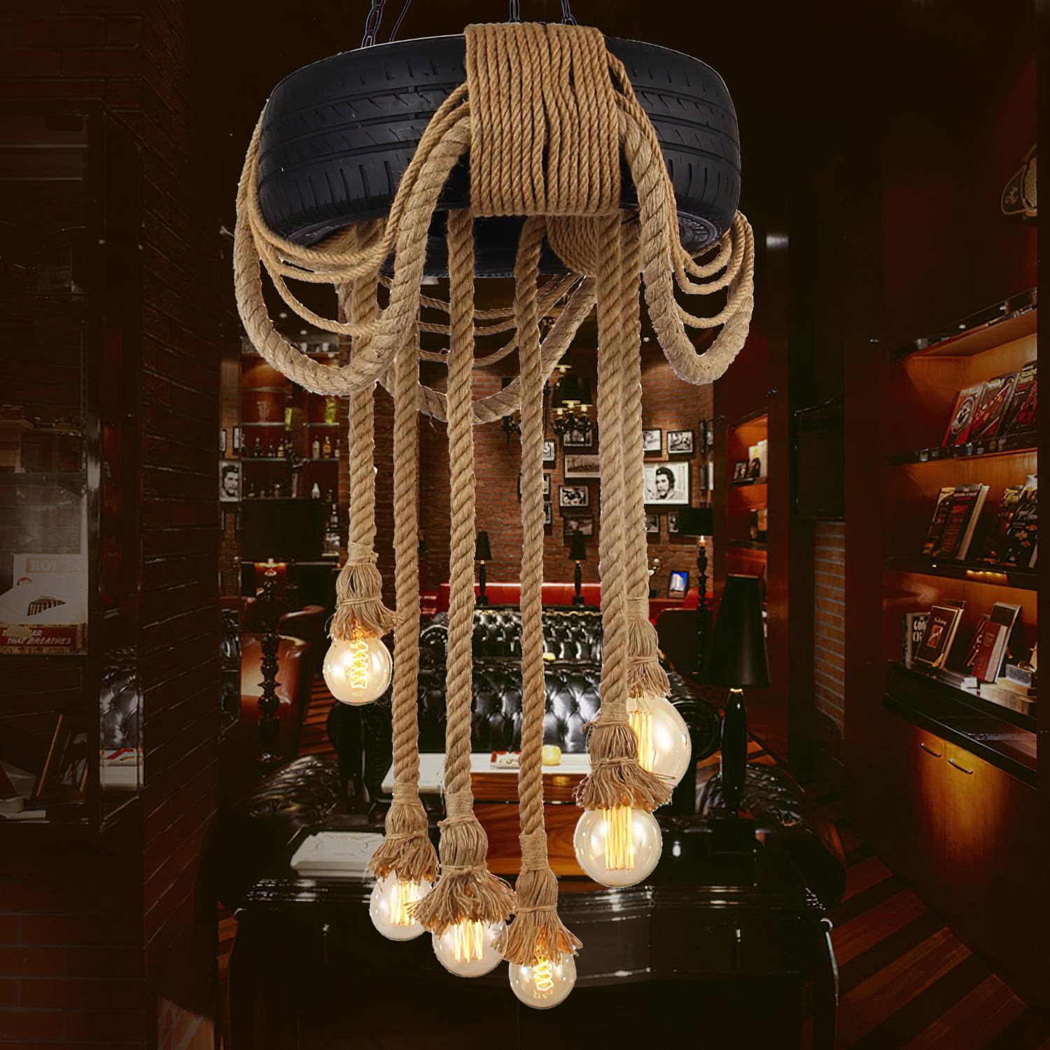 Larry Industrial Metal Chandelier - Blowlighting