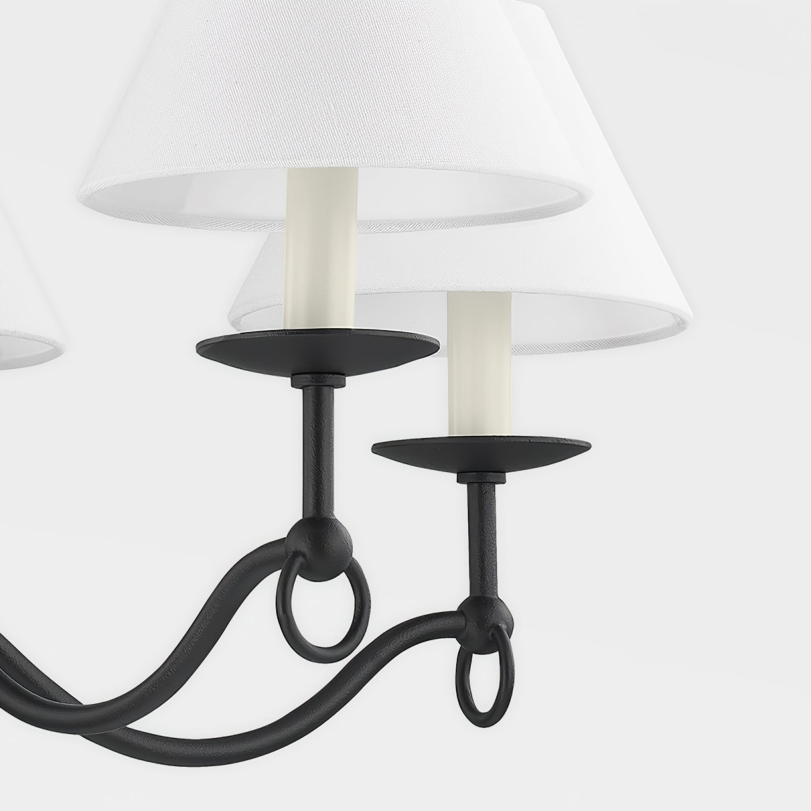Aurora Chandelier Curved Arms Vintage - Blowlighting